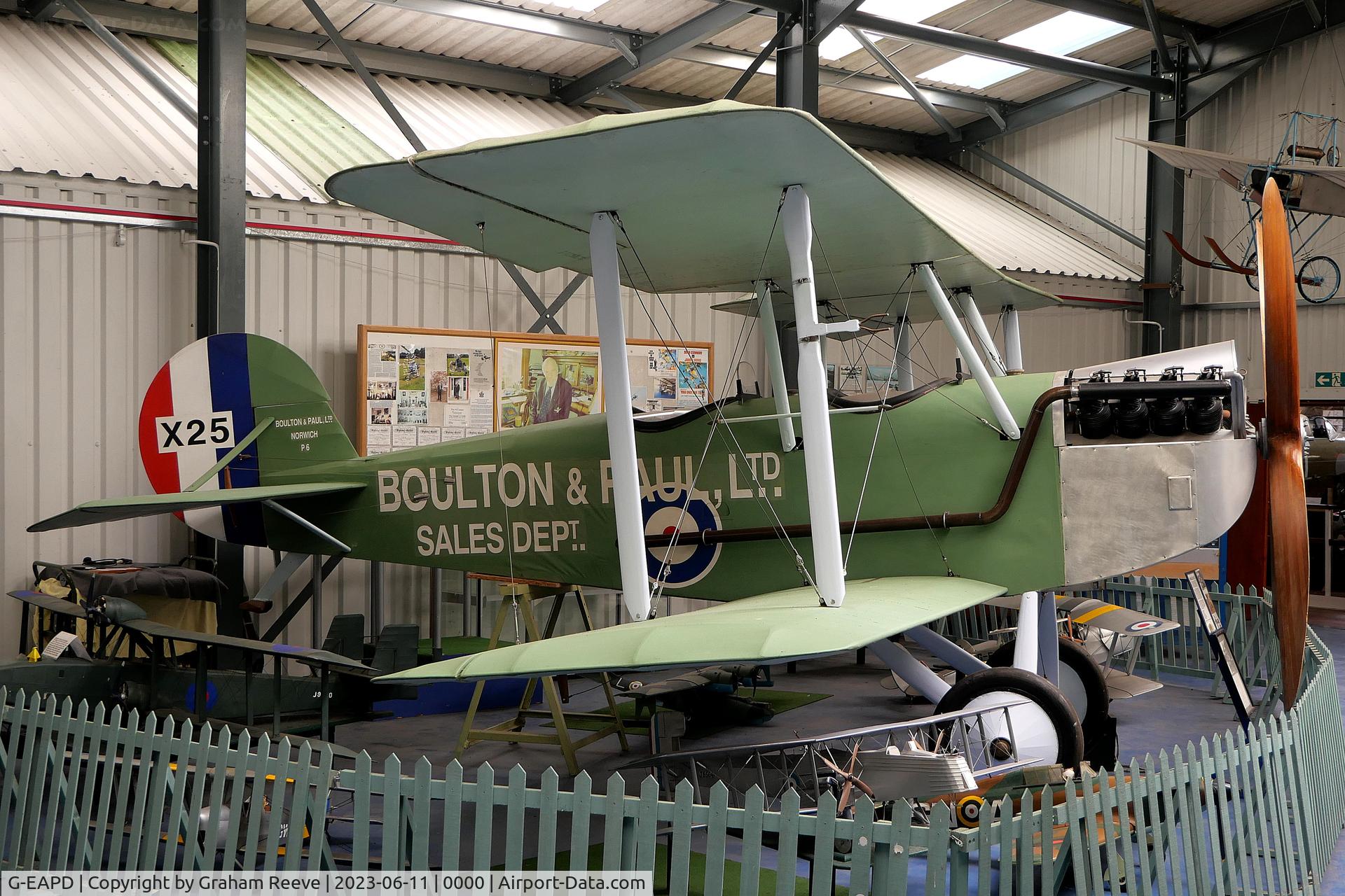 G-EAPD, Boulton Paul P9 C/N P9-1, Preserved at the Norfolk and Suffolk Aviation Museum, Flixton.
