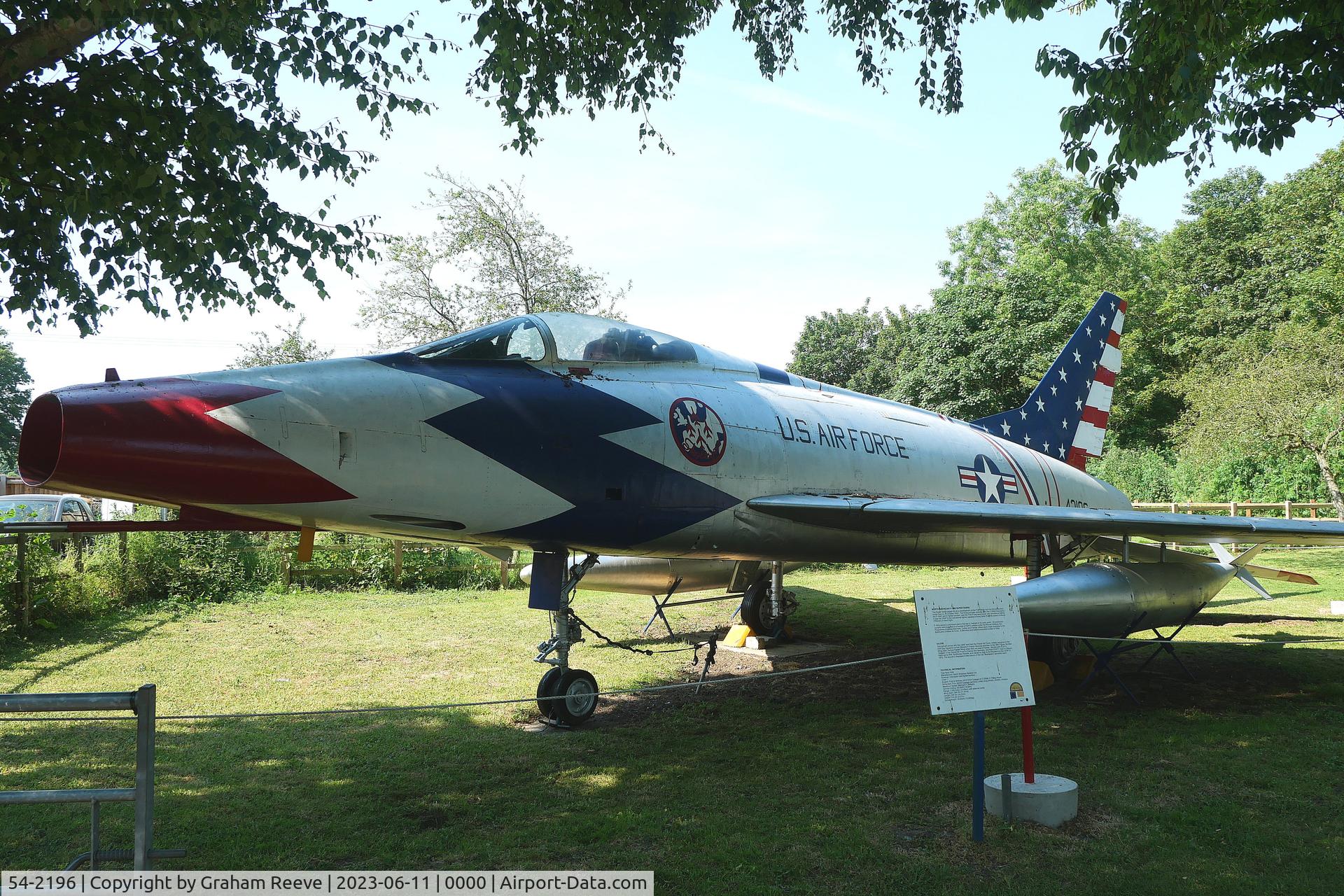 54-2196, 1956 North American F-100D Super Sabre C/N 223-76, Preserved at the Norfolk and Suffolk Aviation Museum, Flixton.