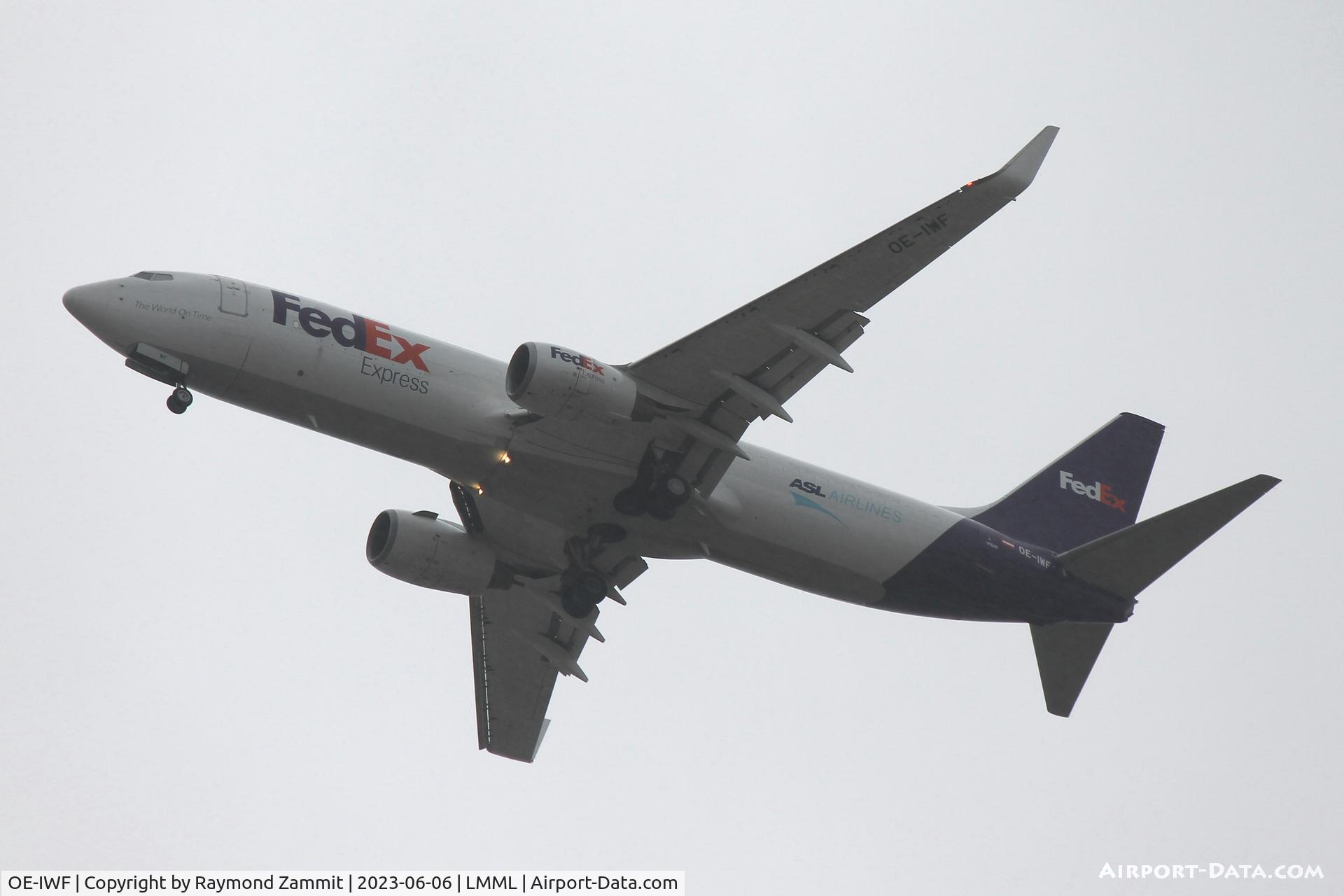 OE-IWF, 2007 Boeing 737-8AS C/N 35553, B737-800 OE-IWF Fedex