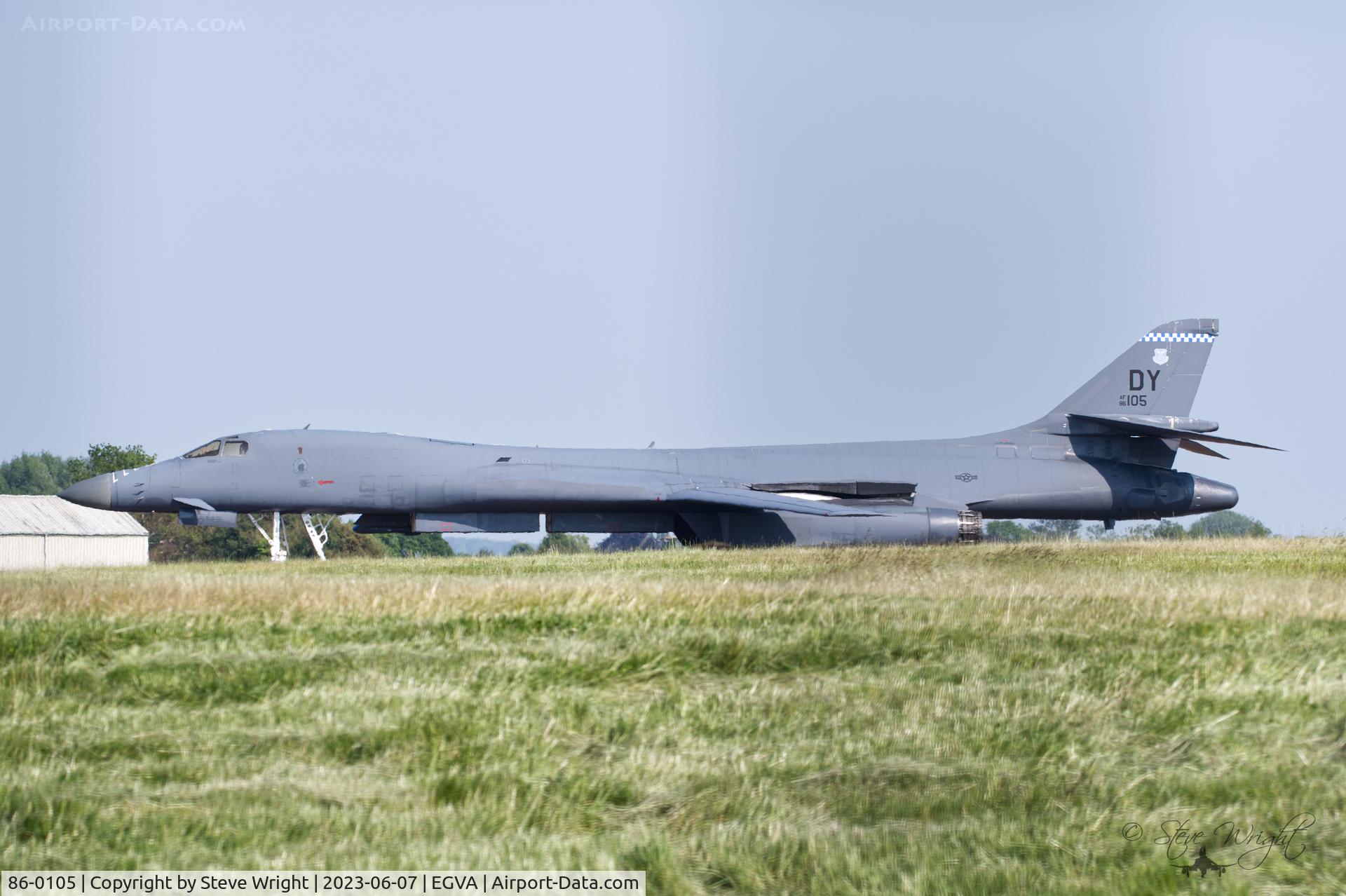 86-0105, 1986 Rockwell B-1B Lancer C/N 65, RAF Fairford Gloucestershire UK