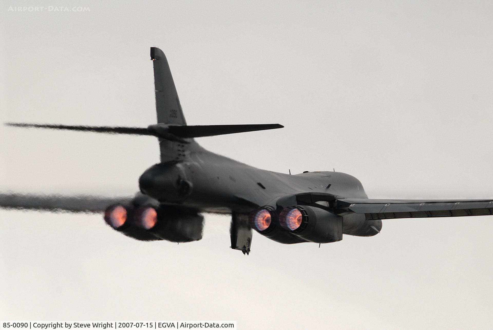 85-0090, 1985 Rockwell B-1B Lancer C/N 50, Royal International Air Tattoo 2007 RAF Fairford UK