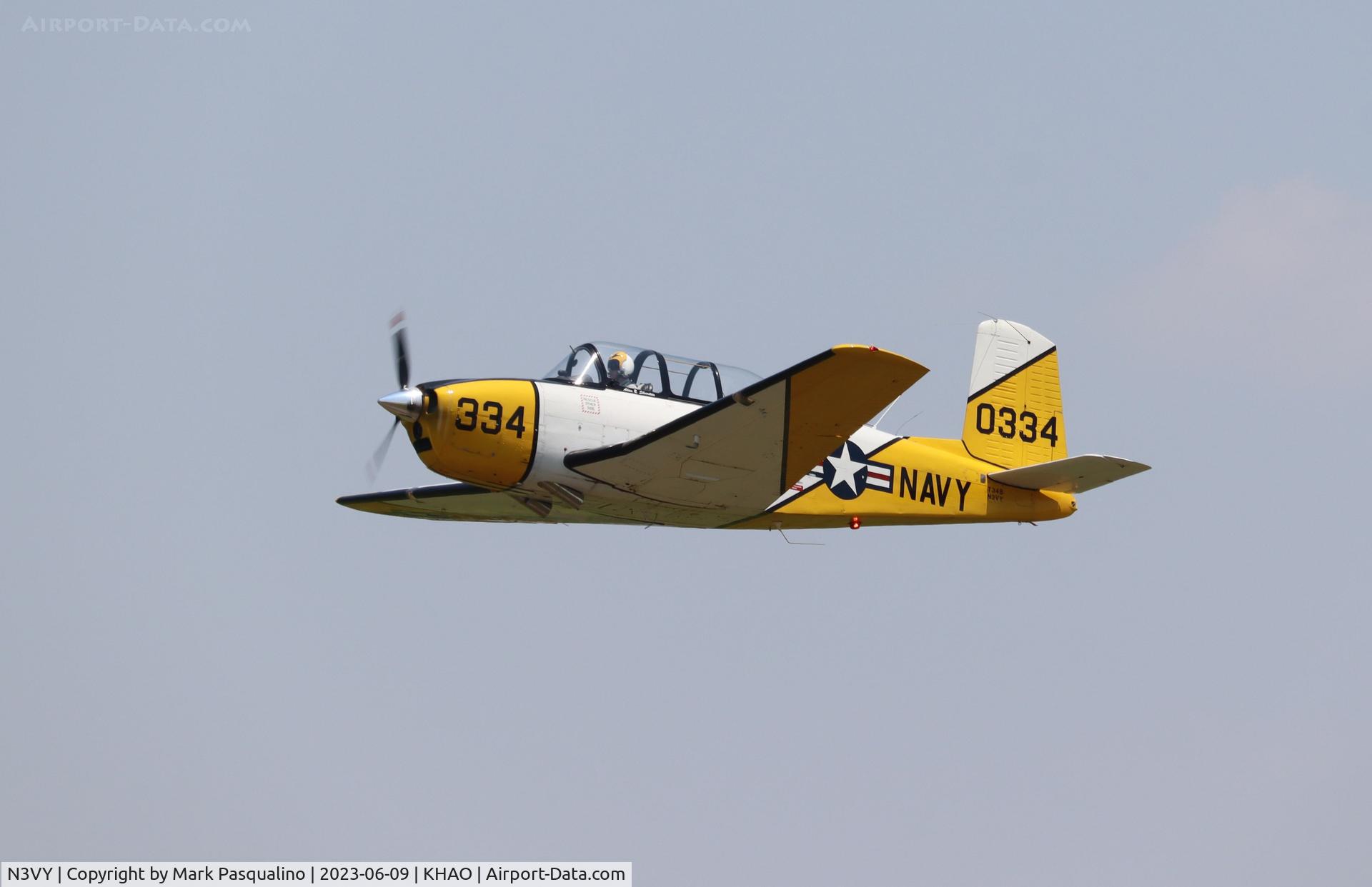 N3VY, 1957 Beech D-45 Mentor C/N BG-334, Beech T-34B