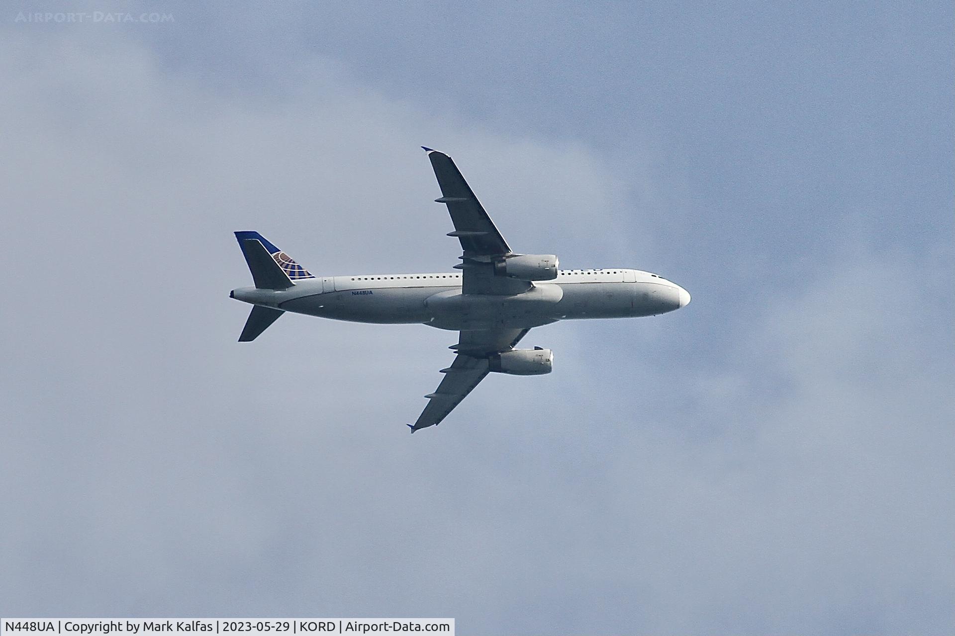 N448UA, 1998 Airbus A320-232 C/N 842, United Airlines Airbus A320-232 / A320 N448UA operating as UA2362 MIA-ORD