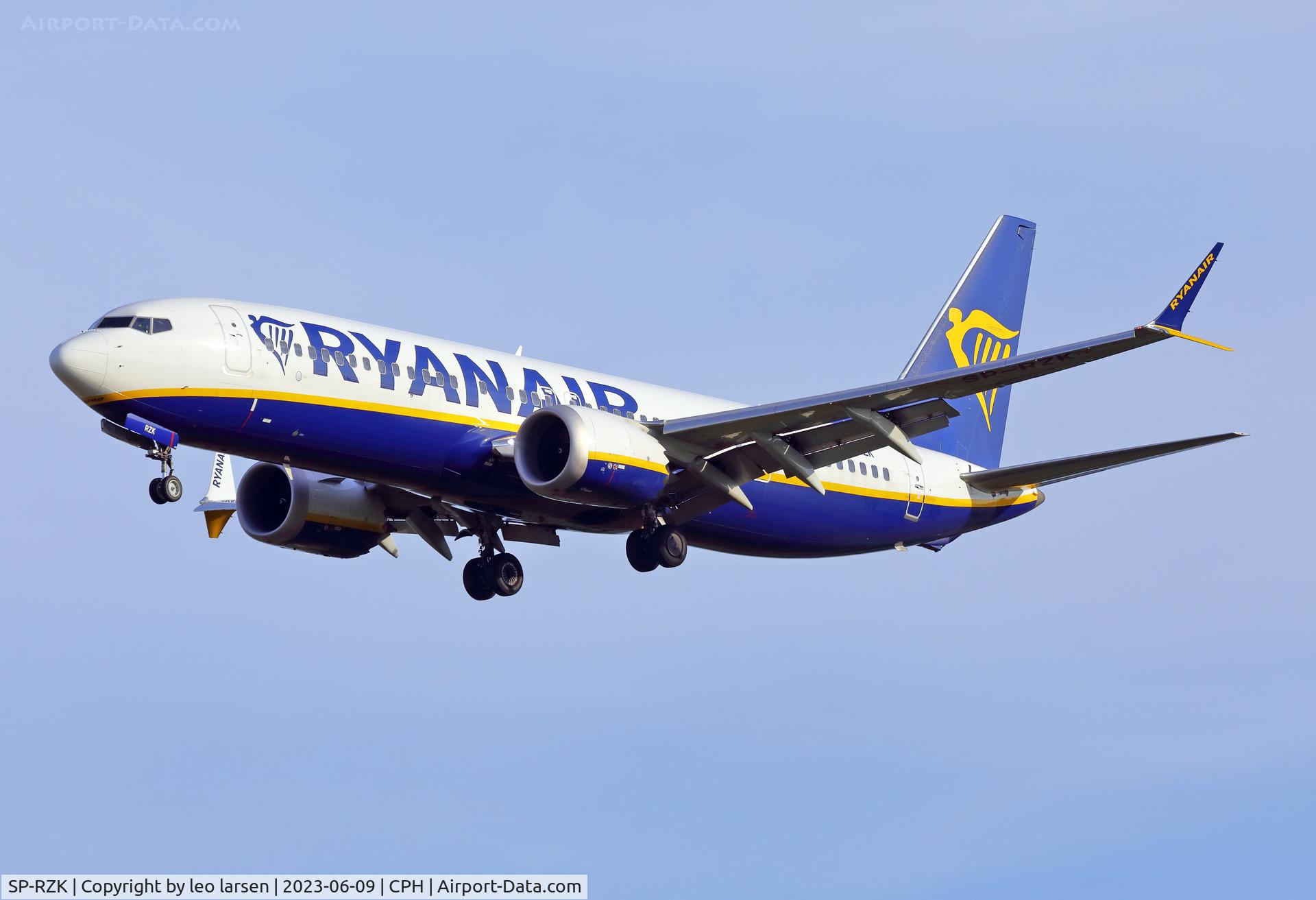 SP-RZK, 2021 Boeing 737-8-200 MAX C/N 62304, Copenhagen 9.6.2023
