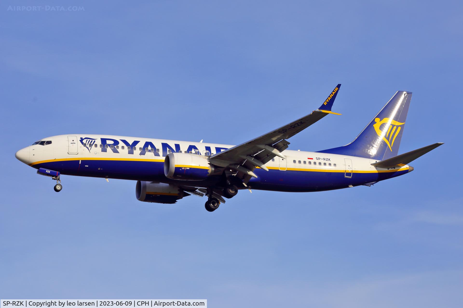 SP-RZK, 2021 Boeing 737-8-200 MAX C/N 62304, Copenhagen 9.6.2023