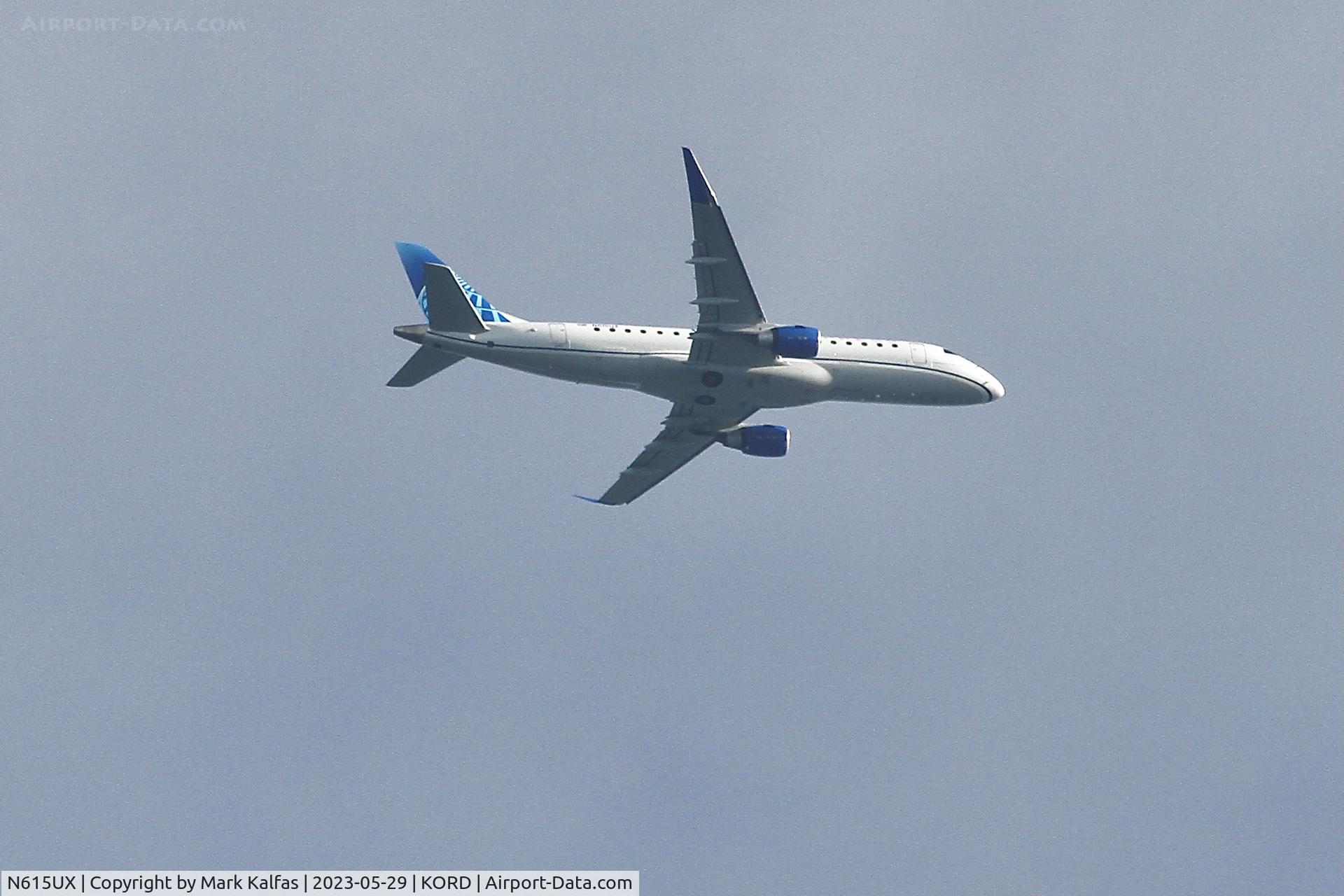 N615UX, 2019 Embraer 175LR (ERJ-170-200LR) C/N 17000816, SkyWest/United Express Embraer 175LR / E75L N615UX operating as SKW4670 AVL-ORD