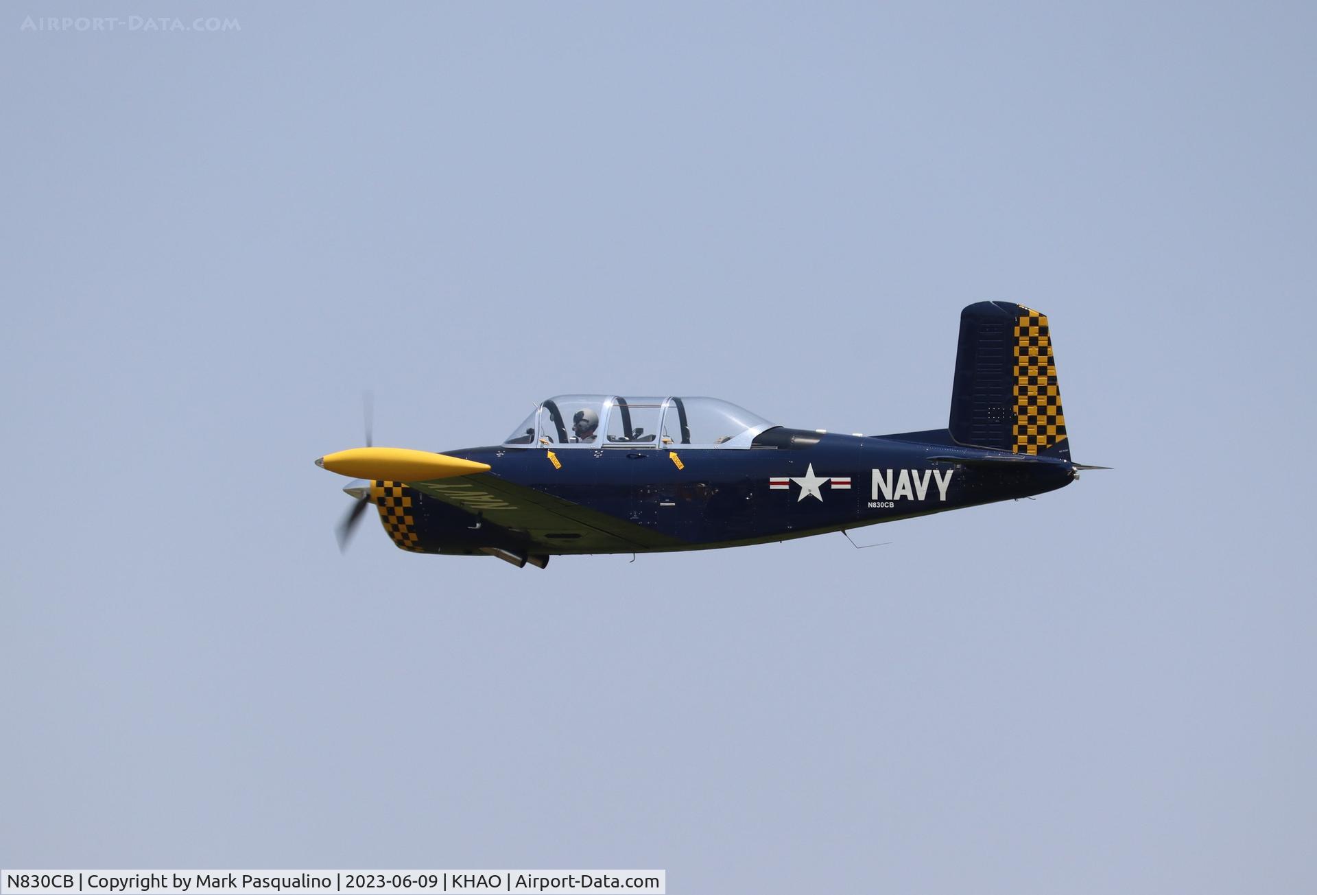 N830CB, 1957 Beech D-45 Mentor C/N BG-369, Beech T-34B