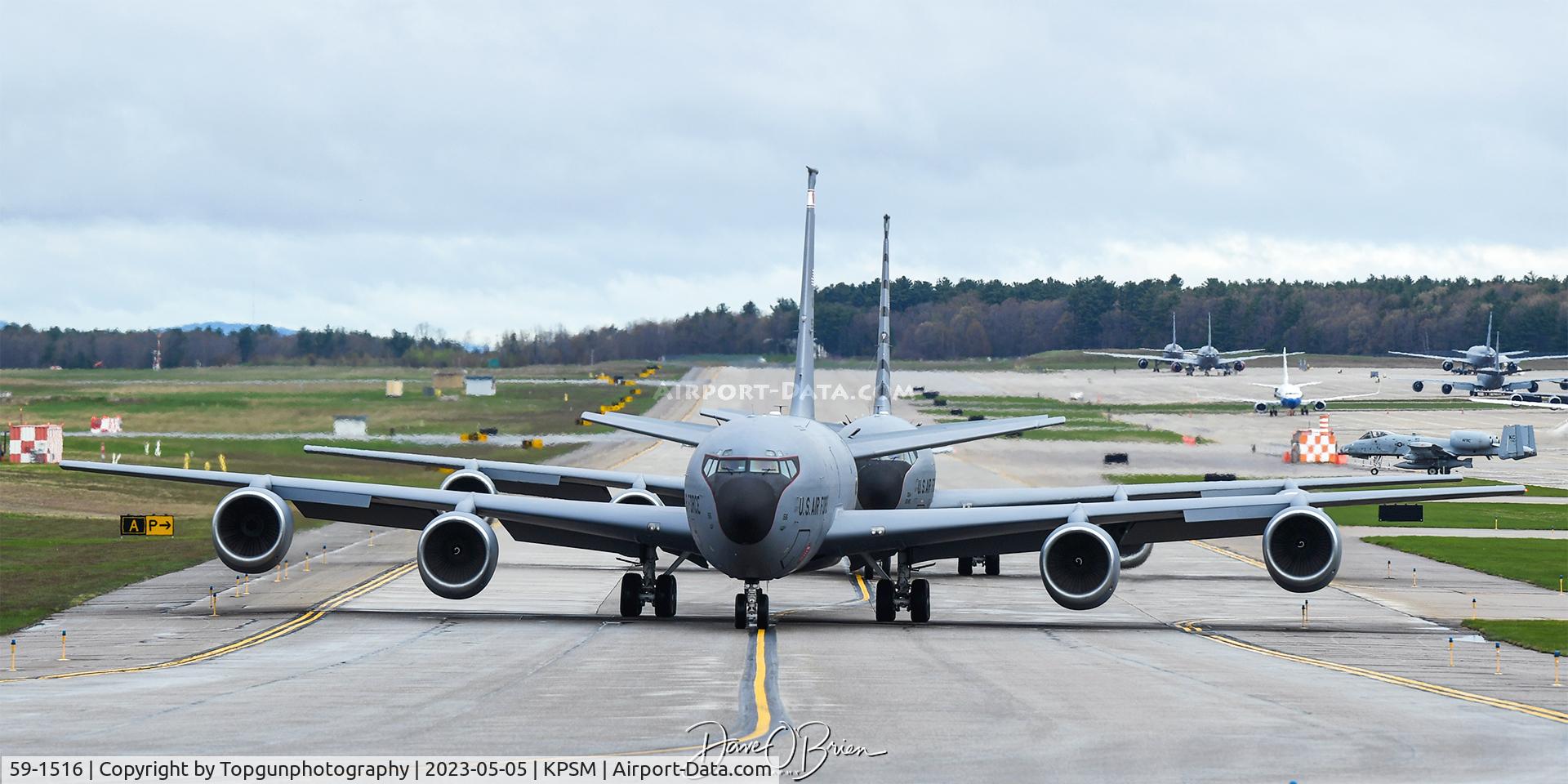 59-1516, 1959 Boeing KC-135R Stratotanker C/N 18004, ROMA61 & 62 taxiing up to RW34