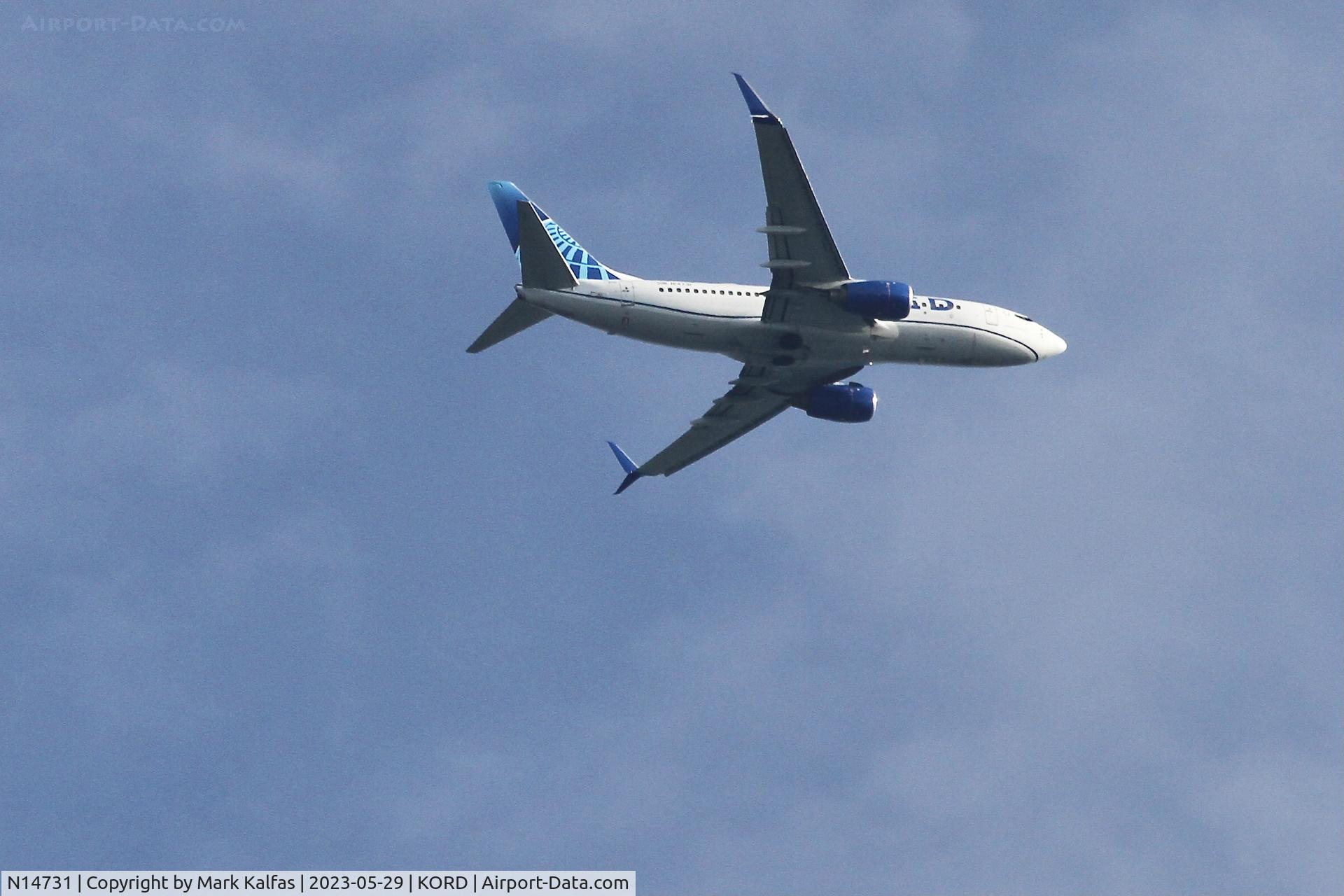 N14731, 1999 Boeing 737-724 C/N 28799, United Airlines Boeing 737-724 / B737 N14731 UA1463 IND-ORD