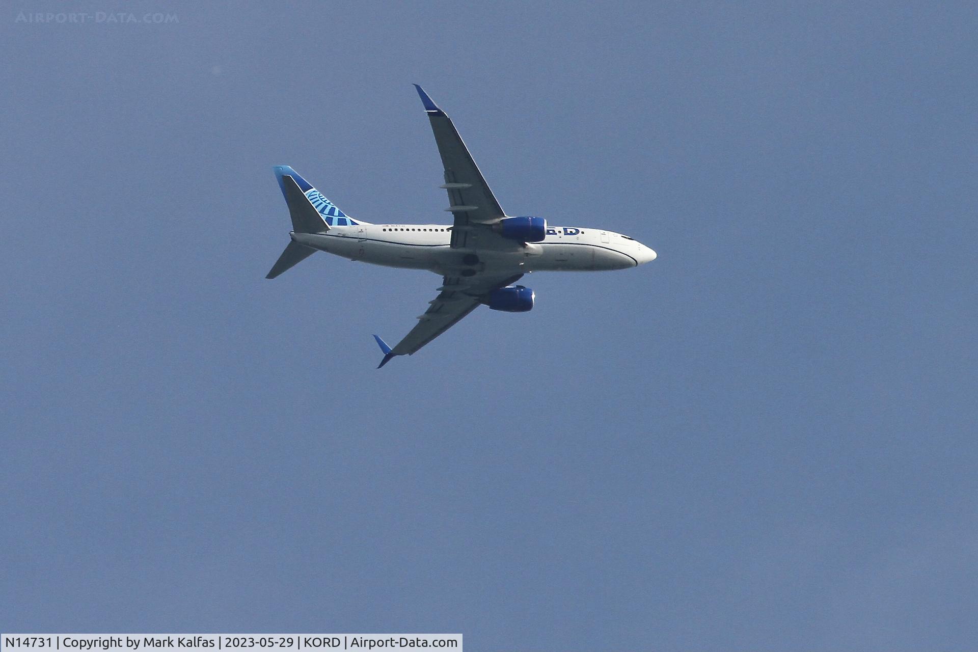N14731, 1999 Boeing 737-724 C/N 28799, United Airlines Boeing 737-724 / B737 N14731 UA1463 IND-ORD