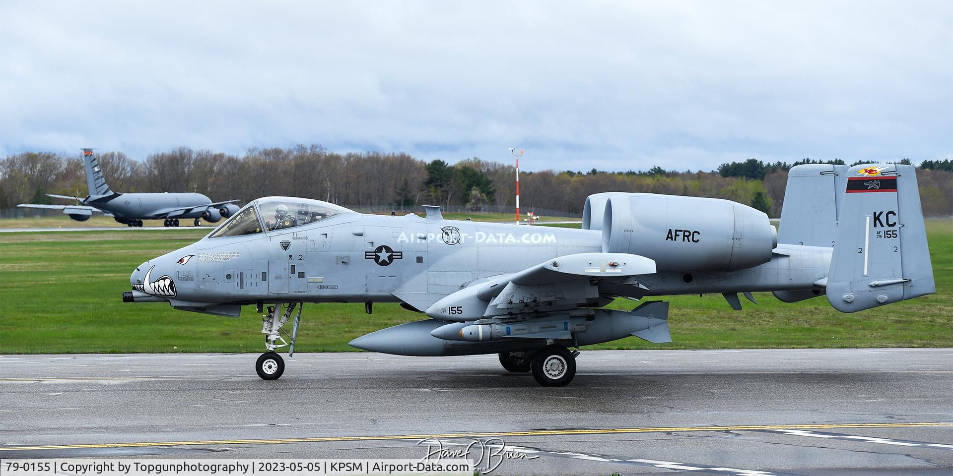 79-0155, 1979 Fairchild Republic A-10C Thunderbolt II C/N A10-0419, TREND14 taxiing as ROMA62 takes off