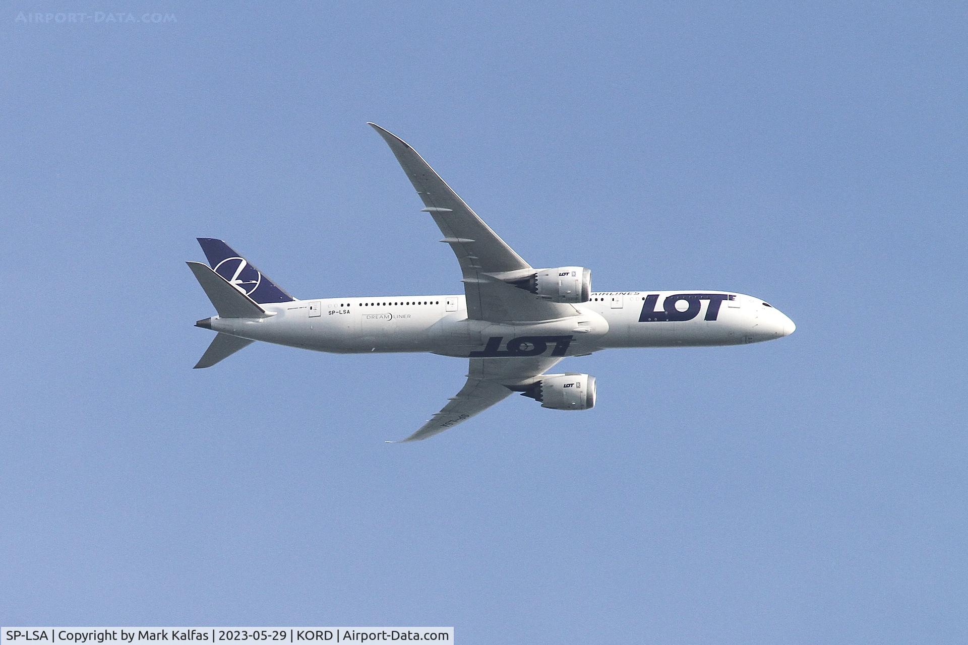 SP-LSA, 2018 Boeing 787-9 Dreamliner C/N 38083, LOT Boeing 787-9 / B789 SP-LSA operating as LOT 9 from KRK-ORD