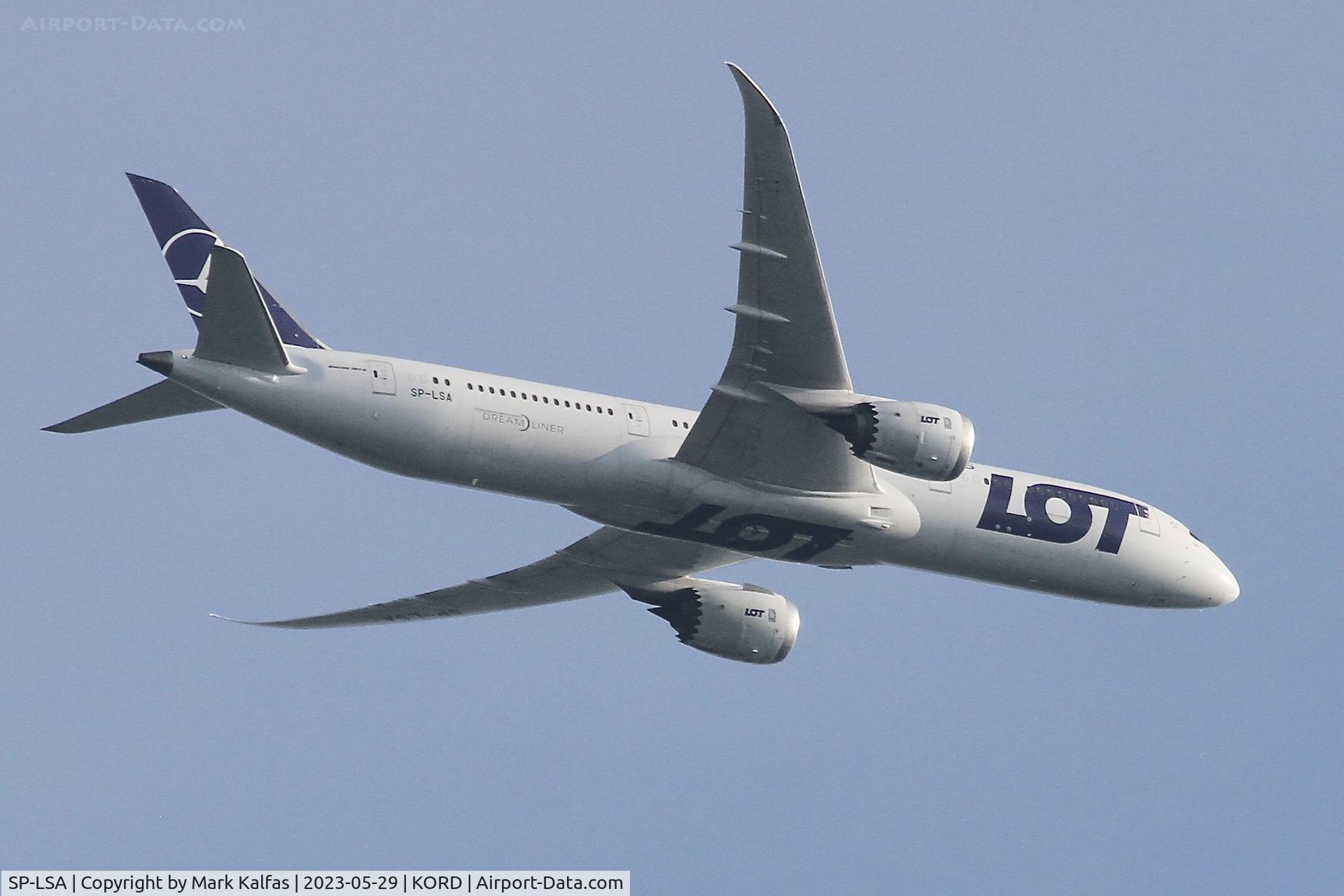 SP-LSA, 2018 Boeing 787-9 Dreamliner C/N 38083, LOT Boeing 787-9 / B789 SP-LSA operating as LOT 9 from KRK-ORD
