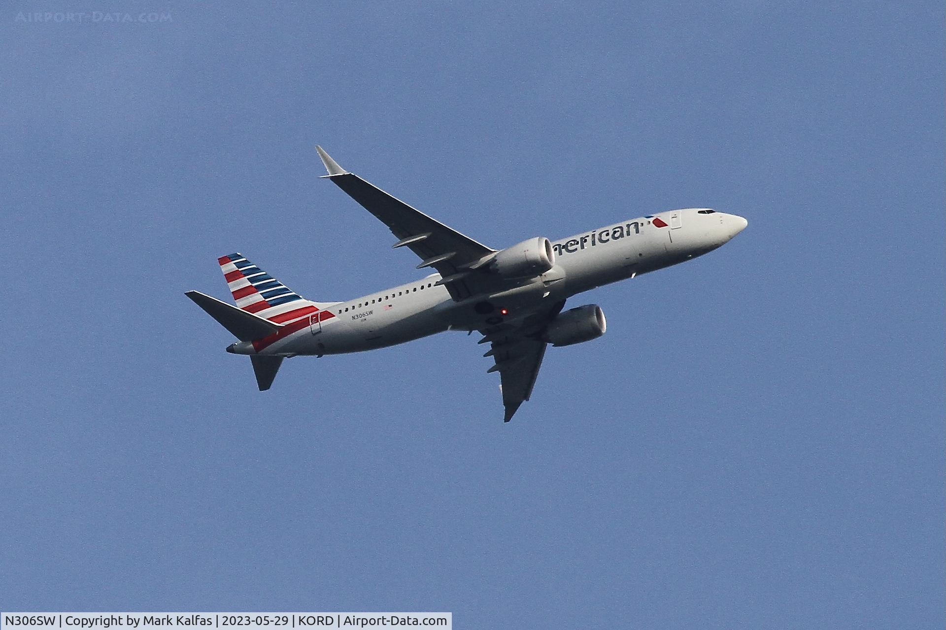 N306SW, 2021 Boeing 737-8 MAX C/N 44488, American Airlines Boeing 737-8 MAX/ B738 N306SW operating as AA1159 MIA-ORD