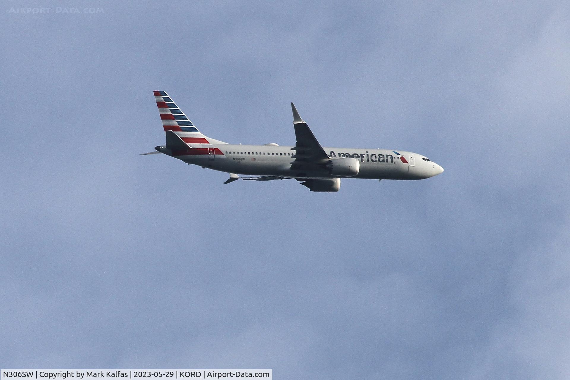 N306SW, 2021 Boeing 737-8 MAX C/N 44488, American Airlines Boeing 737-8 MAX/ B738 N306SW operating as AA1159 MIA-ORD