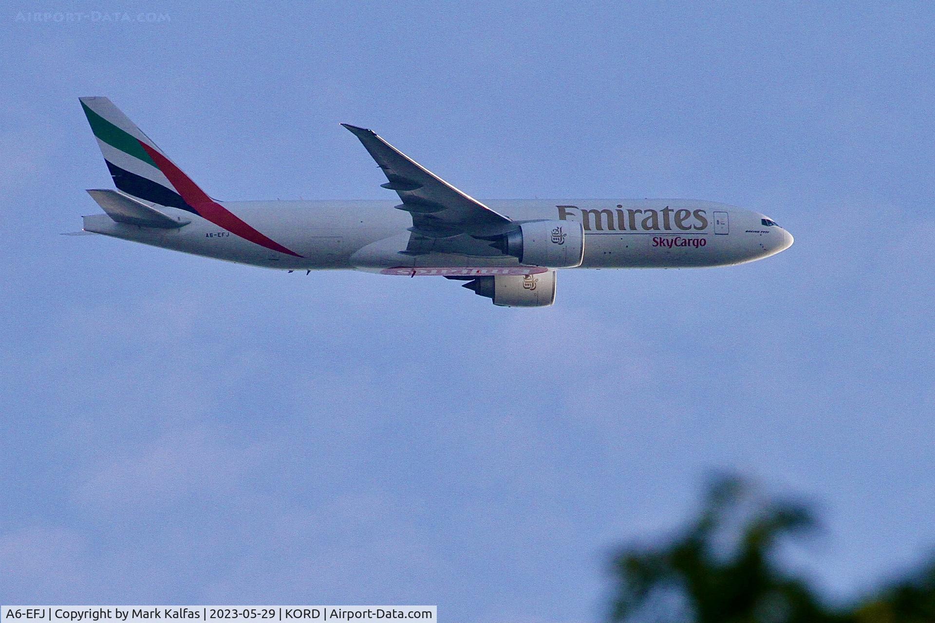 A6-EFJ, 2012 Boeing 777-F1H C/N 35610, Emirates Boeing 777-F1H / B77W A6-EFJ operating as UAE9989 LCK-ORD