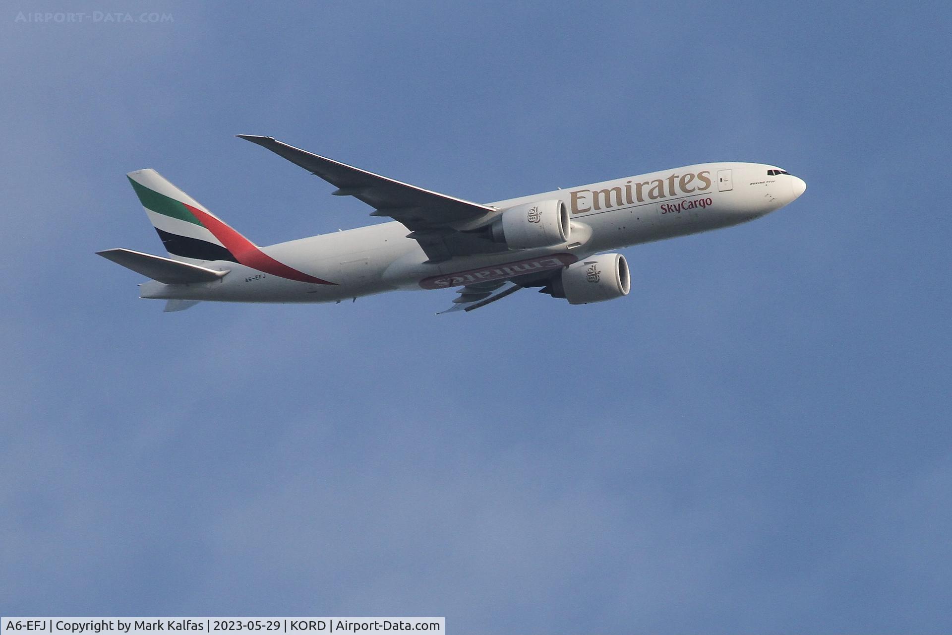 A6-EFJ, 2012 Boeing 777-F1H C/N 35610, Emirates Boeing 777-F1H / B77W A6-EFJ operating as UAE9989 LCK-ORD