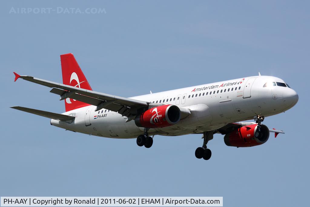 PH-AAY, 1995 Airbus A320-232 C/N 527, at spl