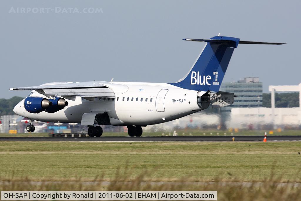 OH-SAP, 2002 British Aerospace Avro 146-RJ85 C/N E.2394, at spl