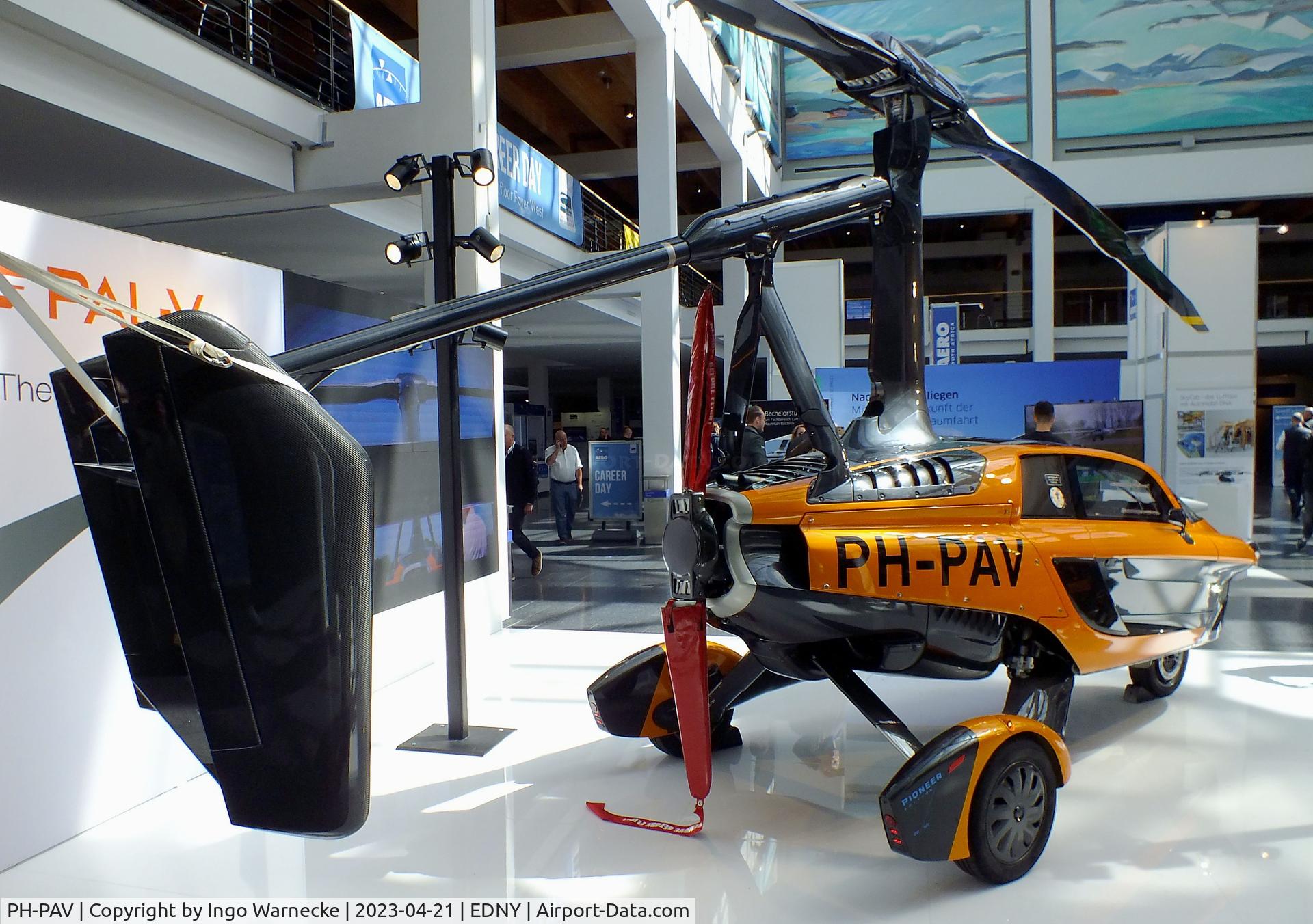 PH-PAV, PAL-V International B.V. Liberty C/N 01, PAL-V Liberty Sport roadable in aircraft mode at the AERO 2023, Friedrichshafen