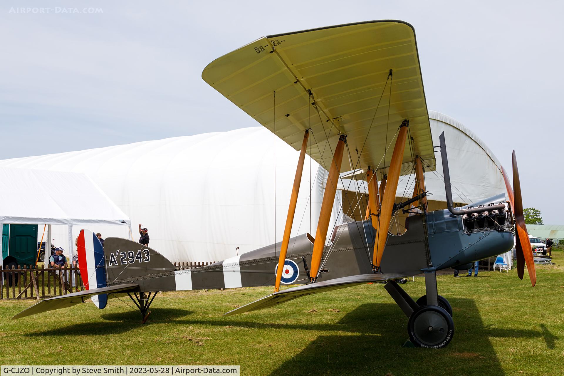 G-CJZO, Royal Aircraft Factory BE-2e Replica C/N 753, Picture taken at Stow Maries Great War Aerodrome, Nr Maldon, Essex UK, United Kingdom