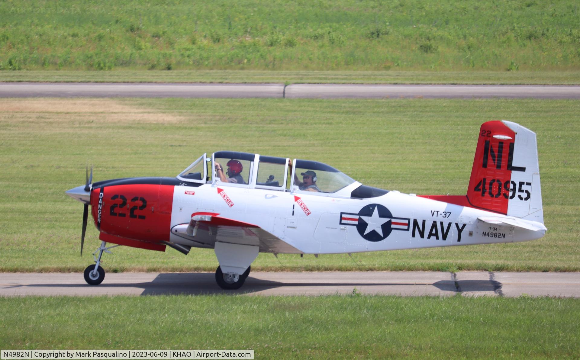 N4982N, Beech (CCF) T-34A (A45) Mentor C/N CCF34-64, Beech T-34A