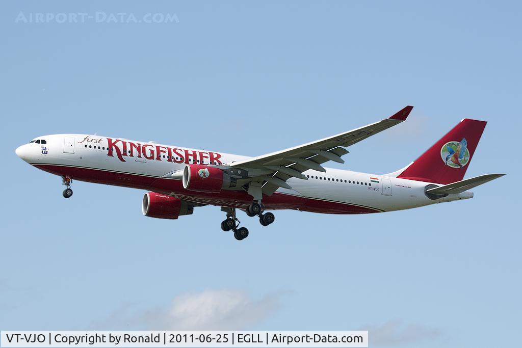 VT-VJO, 2008 Airbus A330-223 C/N 939, at lhr