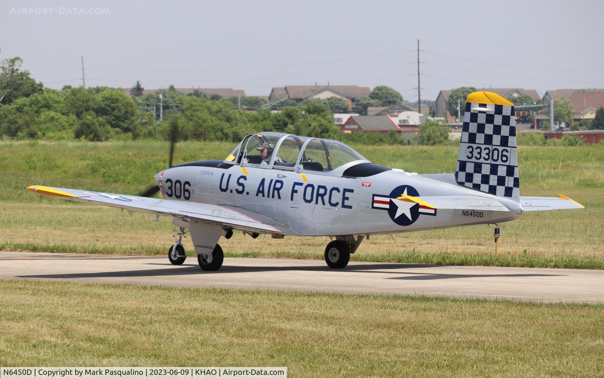 N6450D, Beech T-34A (A45) Mentor Mentor C/N G-67, Beech T-34A