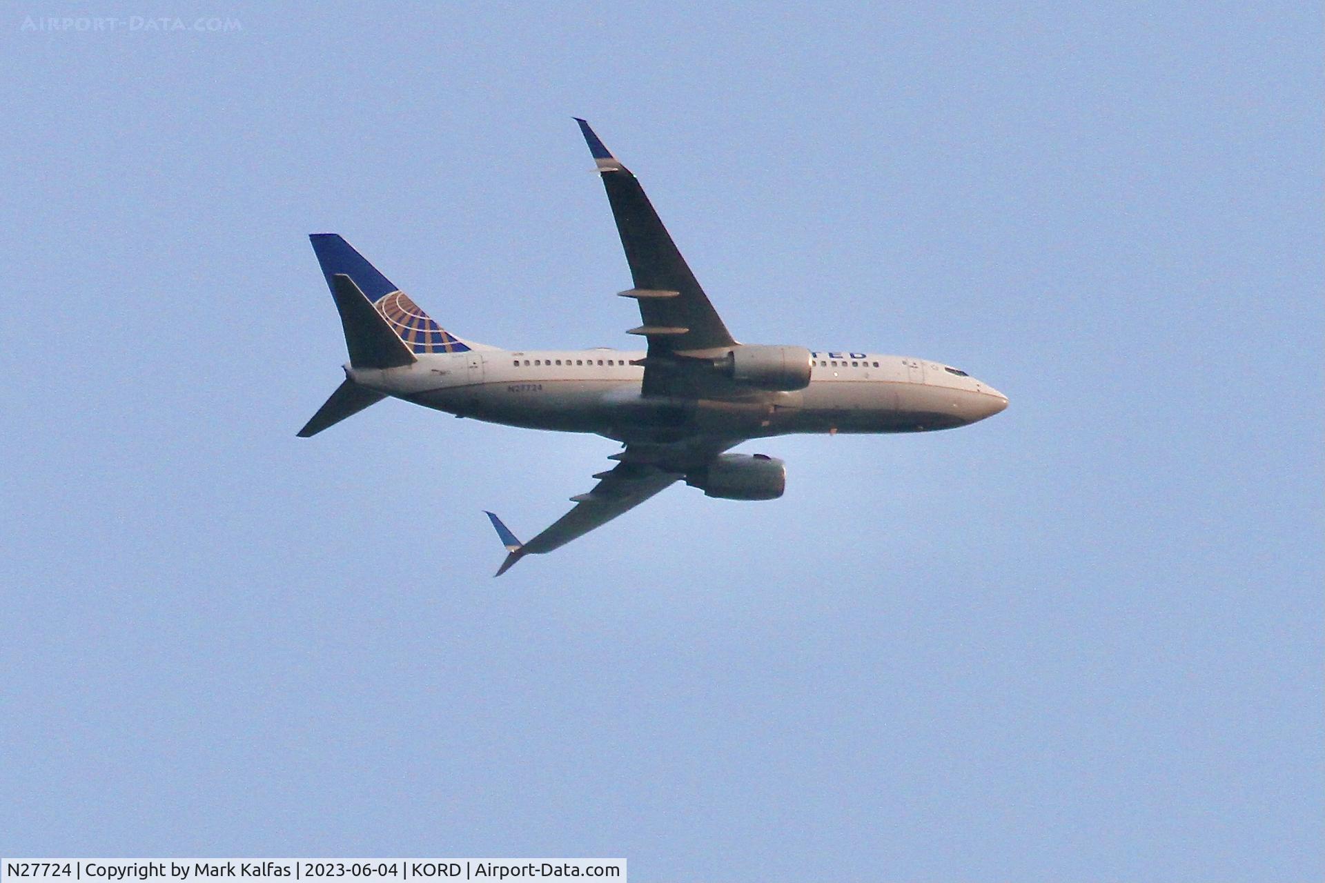 N27724, 1999 Boeing 737-724 C/N 28791, United Airlines B737 N27724 UA1710 JAX-ORD