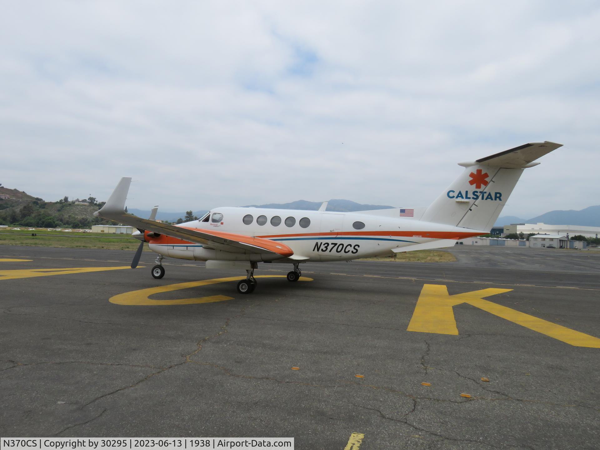N370CS, 1996 Beech B200 King Air King Air C/N BB-1550, Parked on westside