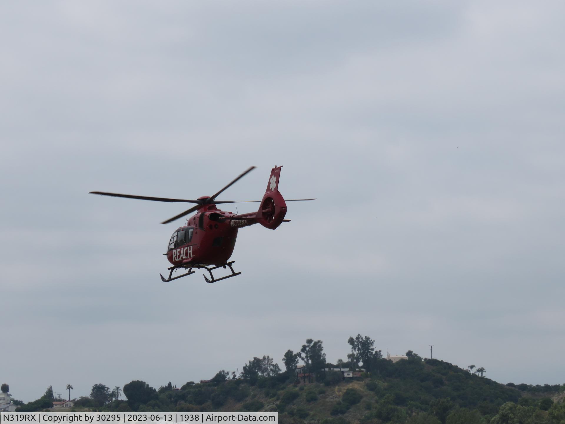 N319RX, 2016 Airbus Helicopters EC-135P-3 C/N 1223, Climbing out