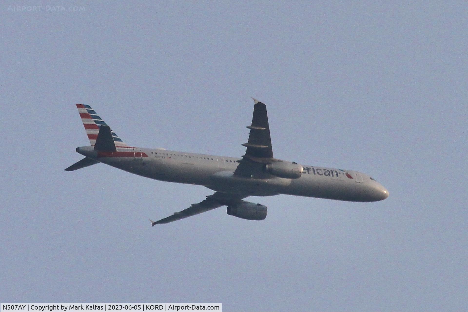 N507AY, 2008 Airbus A321-231 C/N 3712, American Airlines A321 N507AY AA2857 CLT-ORD
