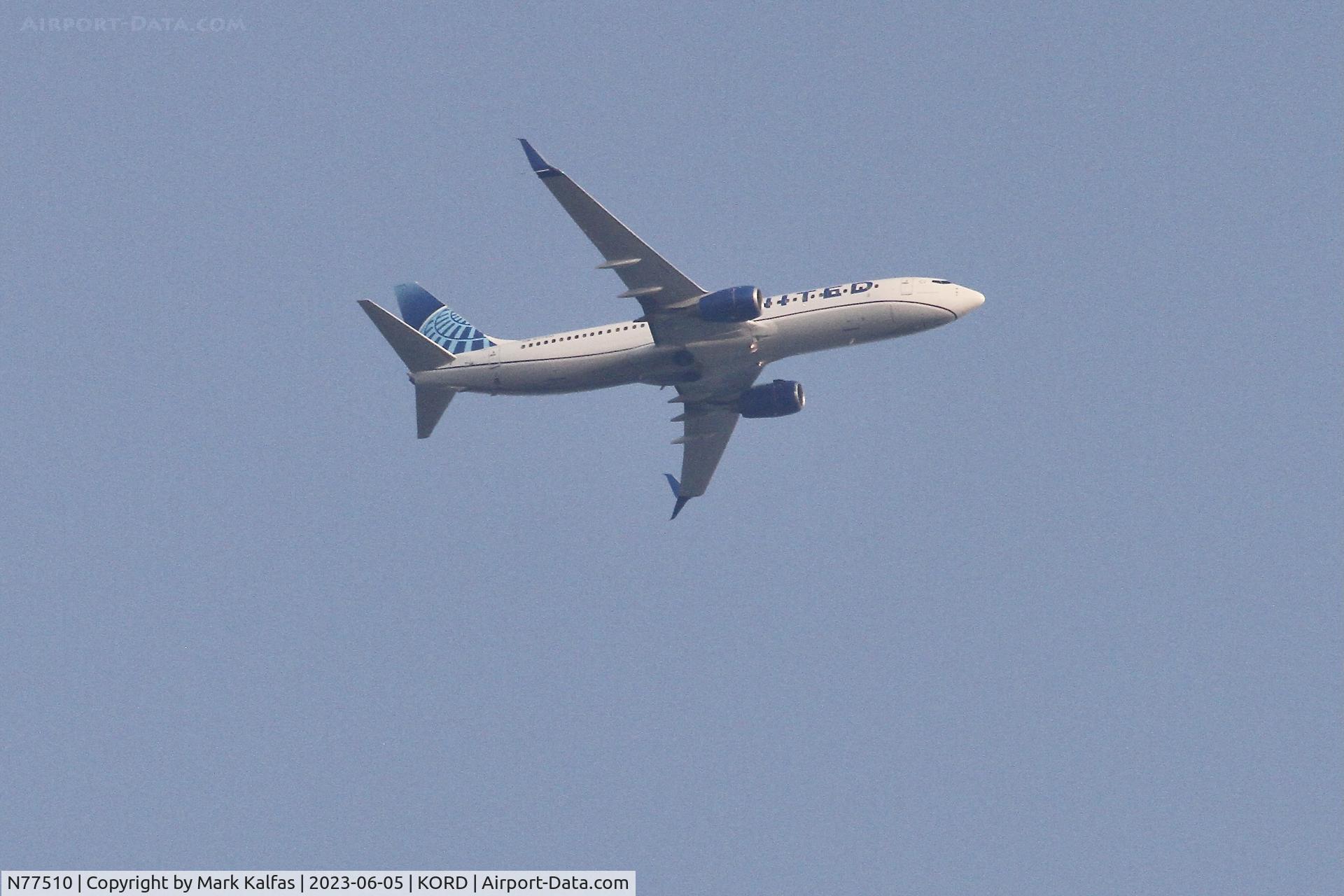 N77510, 2008 Boeing 737-824 C/N 32828, United Airlines B738 N77510 UA 2259 MCO-ORD
