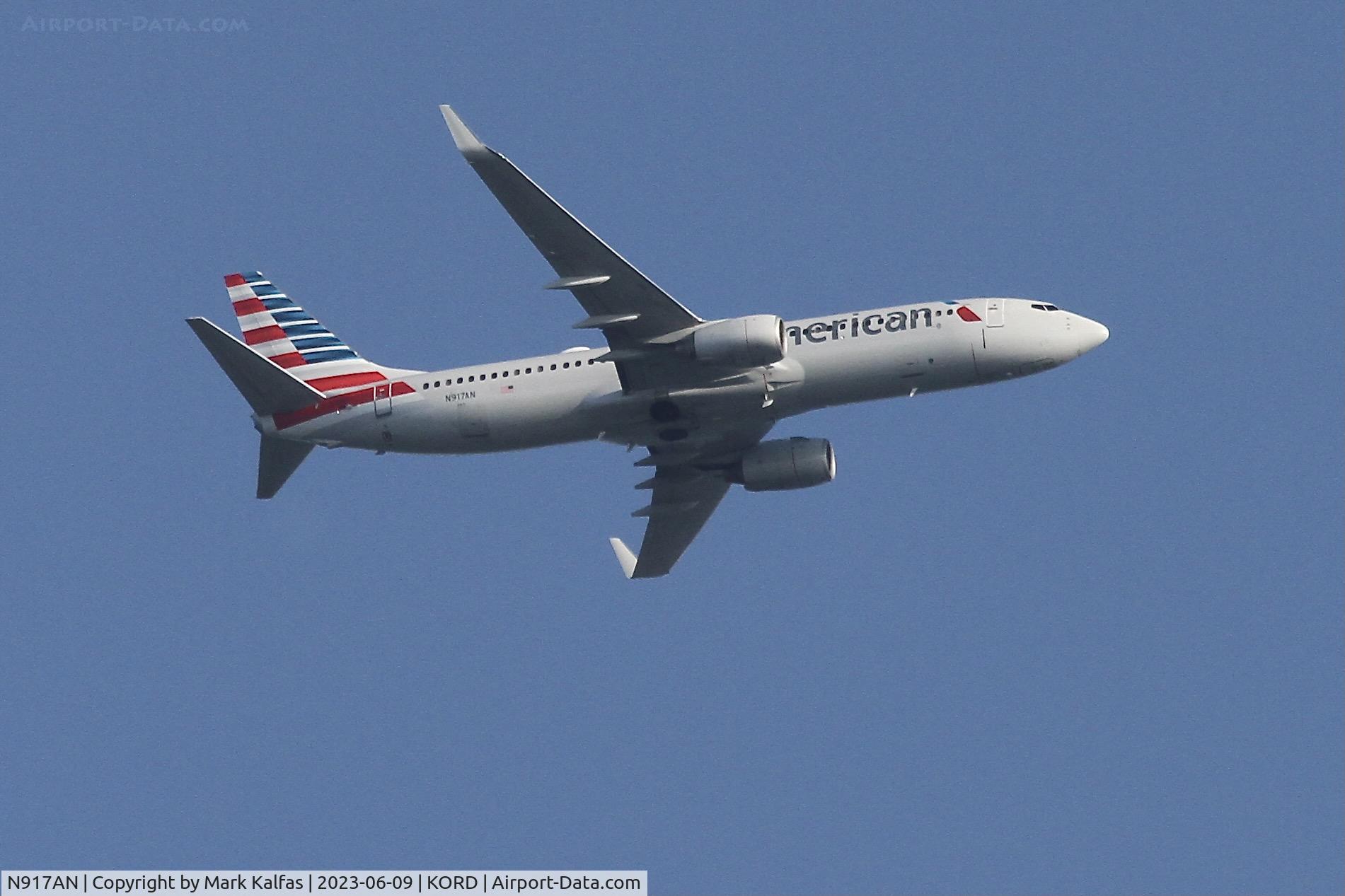 N917AN, 1999 Boeing 737-823 C/N 29518, American Airlines B738 N917AN AA311 PUJ-ORD
