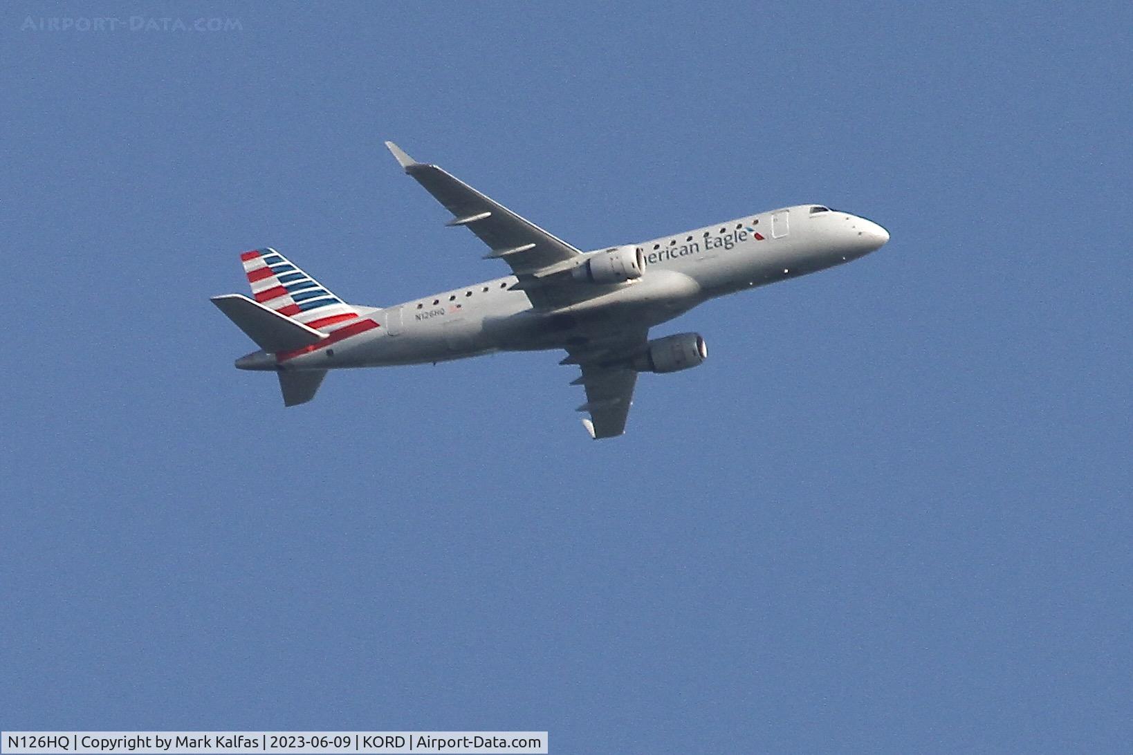 N126HQ, 2008 Embraer 175LR (ERJ-170-200LR) C/N 17000204, Republic Airways/American Eagle E75L N126HQ RPA4278 RDU-ORD