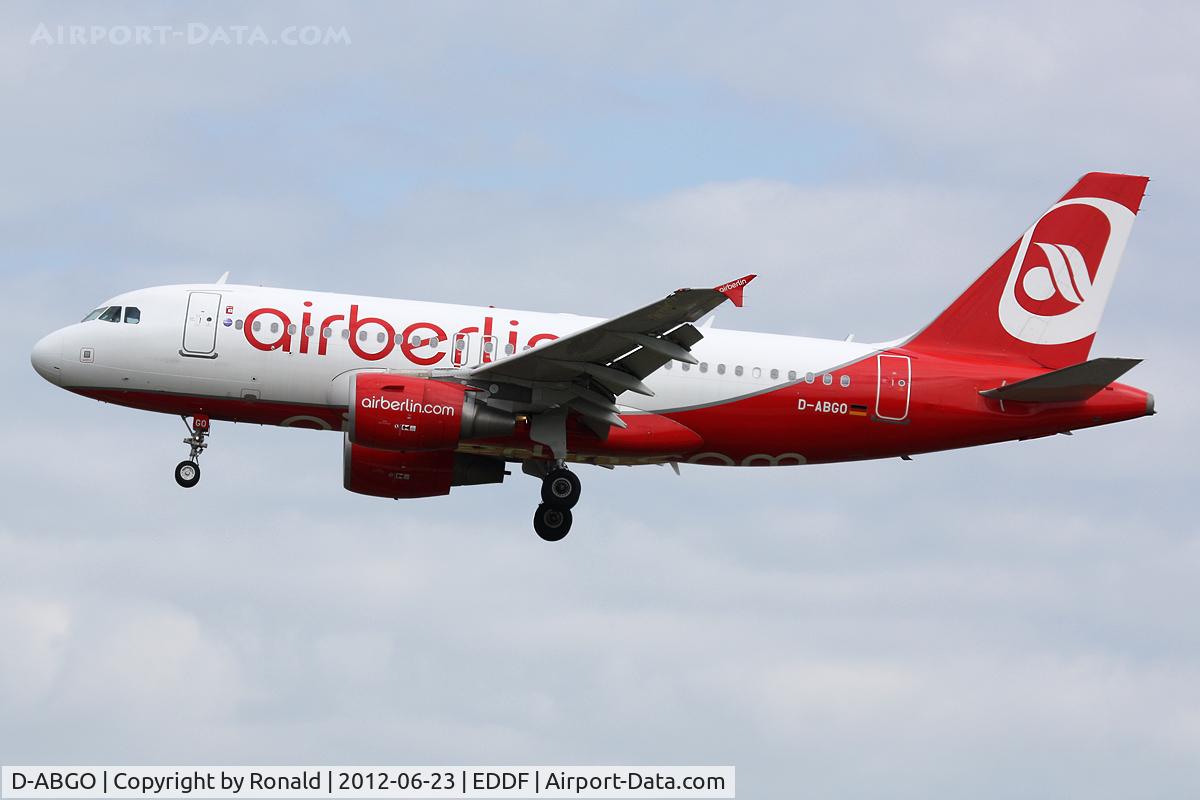 D-ABGO, 2008 Airbus A319-112 C/N 3689, at fra