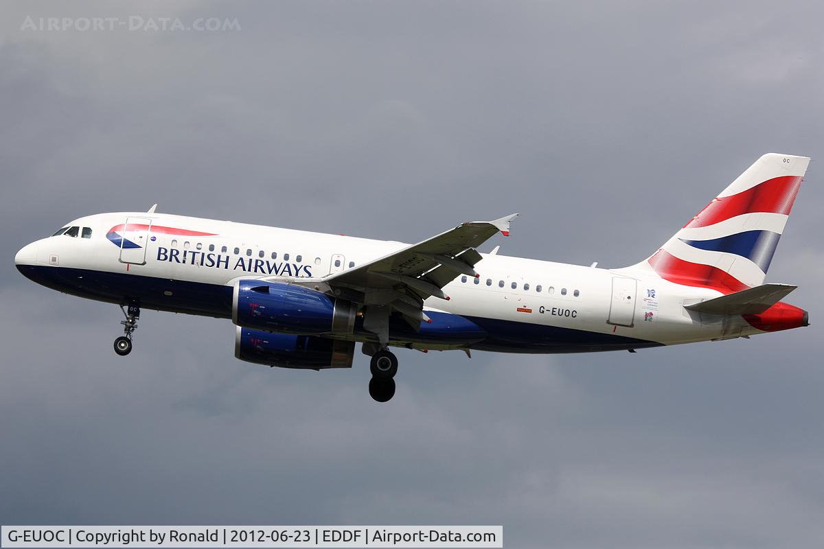 G-EUOC, 2001 Airbus A319-131 C/N 1537, at fra