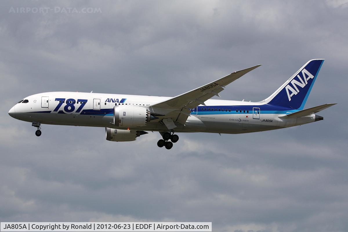 JA805A, 2010 Boeing 787-8 Dreamliner C/N 34514, at fra