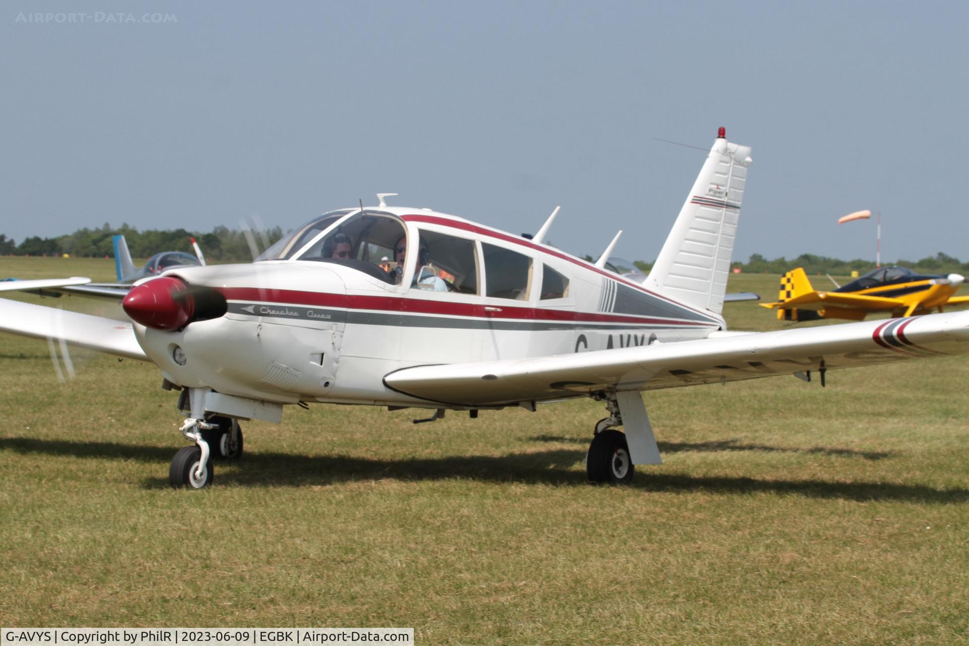 G-AVYS, 1968 Piper PA-28R-180 Cherokee Arrow C/N 28R-30456, G-AVYS 1969 Piper PA-28 Cherokee Arrow AeroExpo Sywell