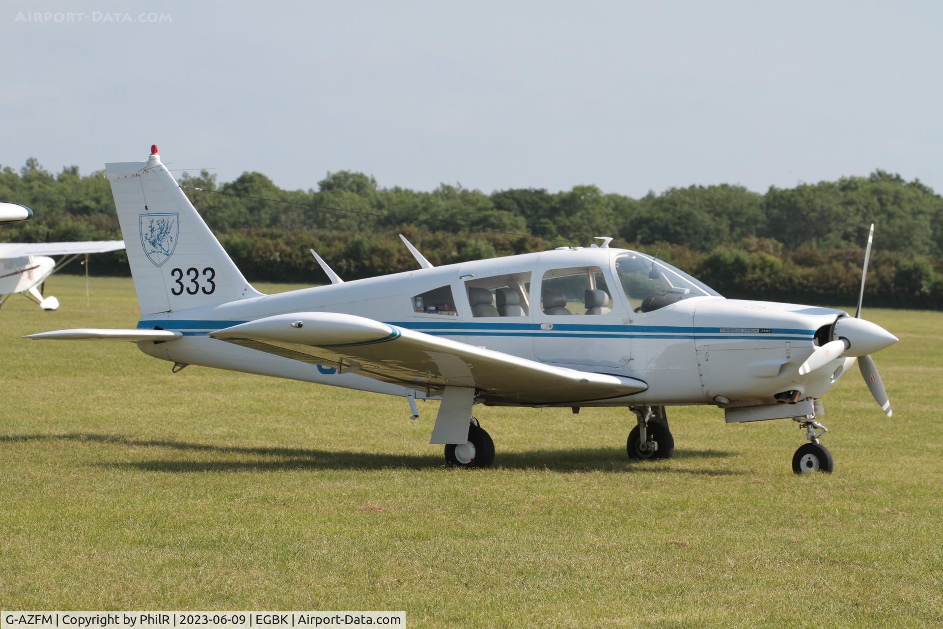 G-AZFM, 1971 Piper PA-28R-200 Cherokee Arrow C/N 28R-7135218, G-AZFM 1971 Piper PA-28 Cherokee Arrow AeroExpo Sywell