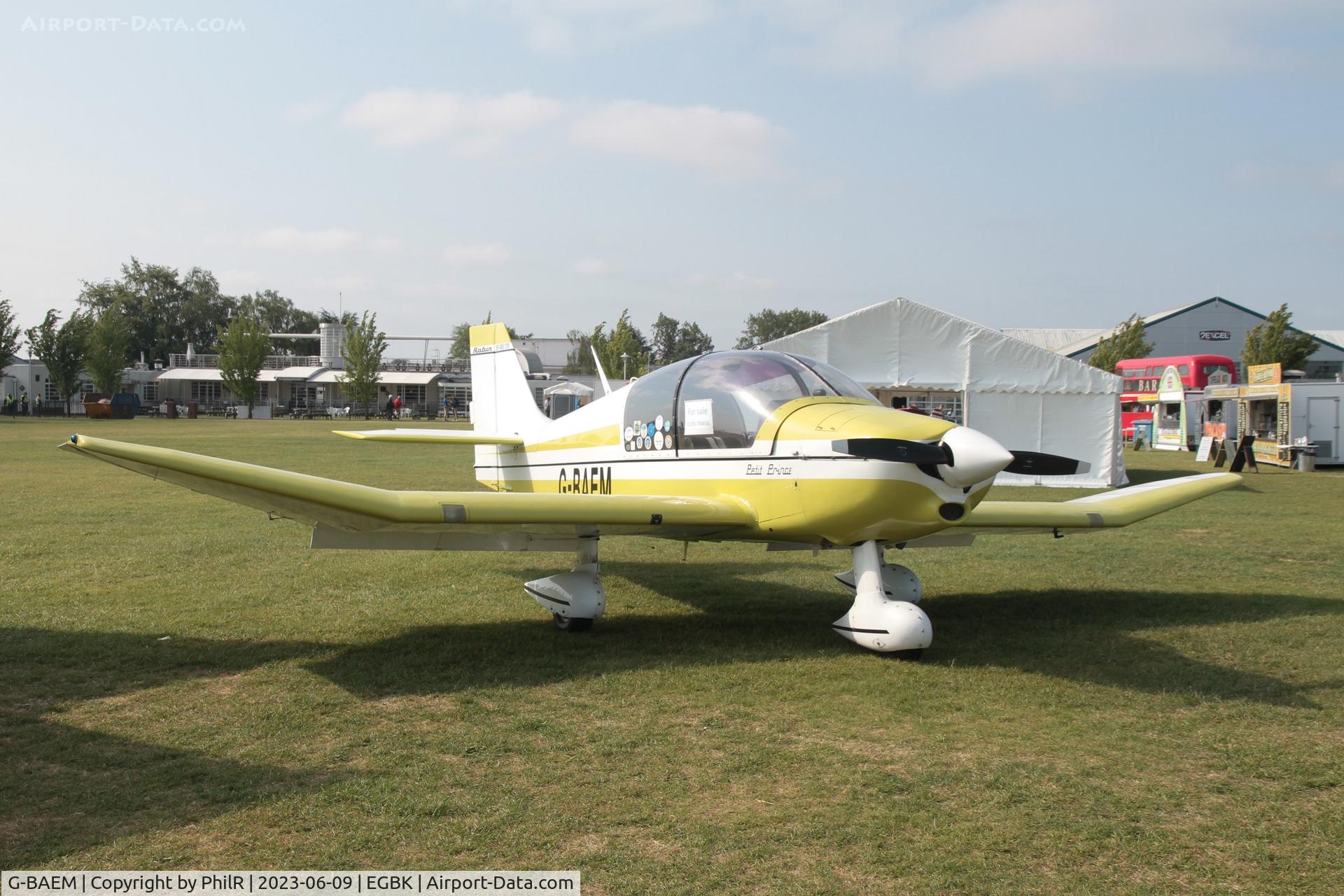 G-BAEM, 1972 Robin DR-400-120 Petit Prince C/N 728, G-BAEM 1972 Avions Pierre Robin CEA DR400-120  Petit Prince AeroExpo Sywell