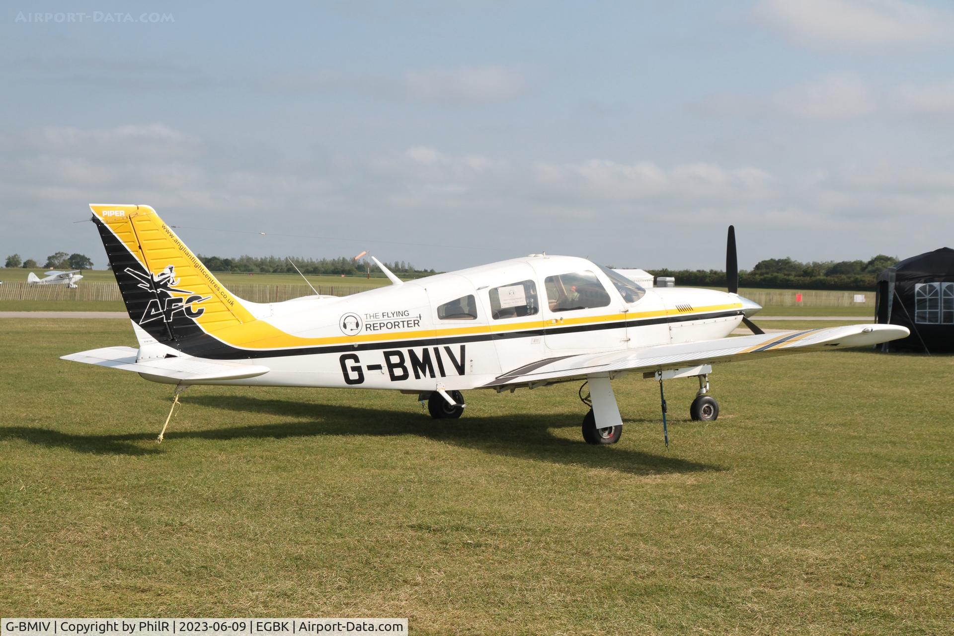 G-BMIV, 1977 Piper PA-28R-201T Cherokee Arrow III C/N 28R-7703154, G-BMIV 1977 Piper PA-29 Turbo Cherokk Arrow III AeroExpo Sywell
