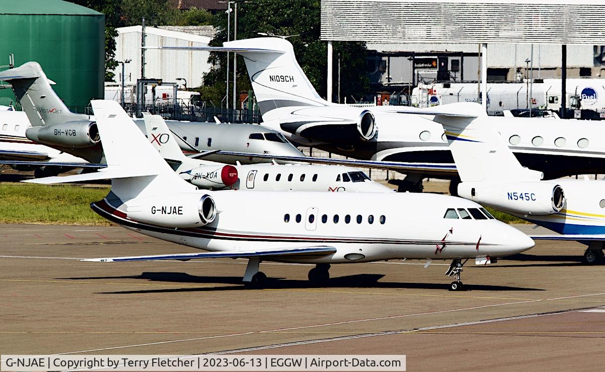 G-NJAE, 2007 Dassault Falcon 2000EX C/N 115, At London Luton