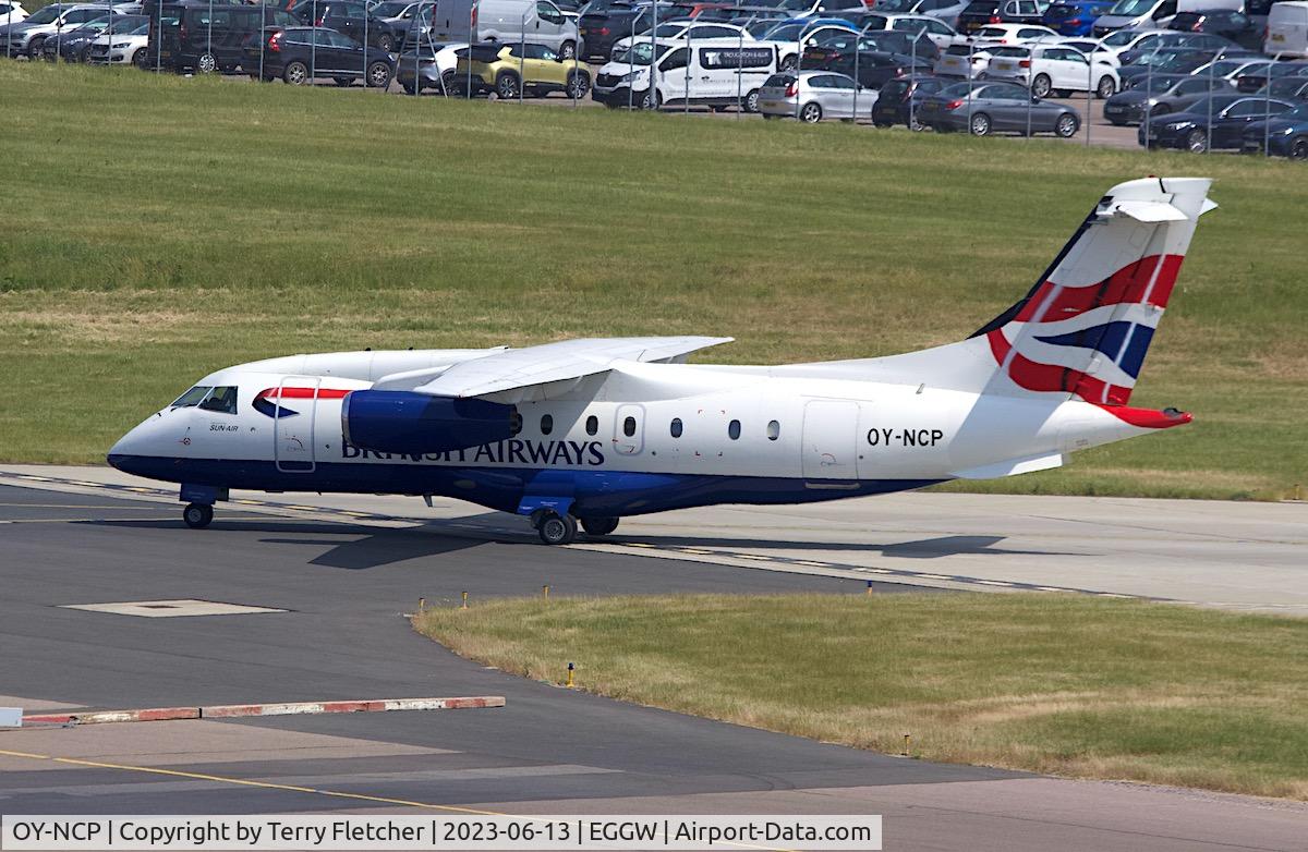 OY-NCP, 2002 Fairchild Dornier 328-310 328JET C/N 3219, At London Luton