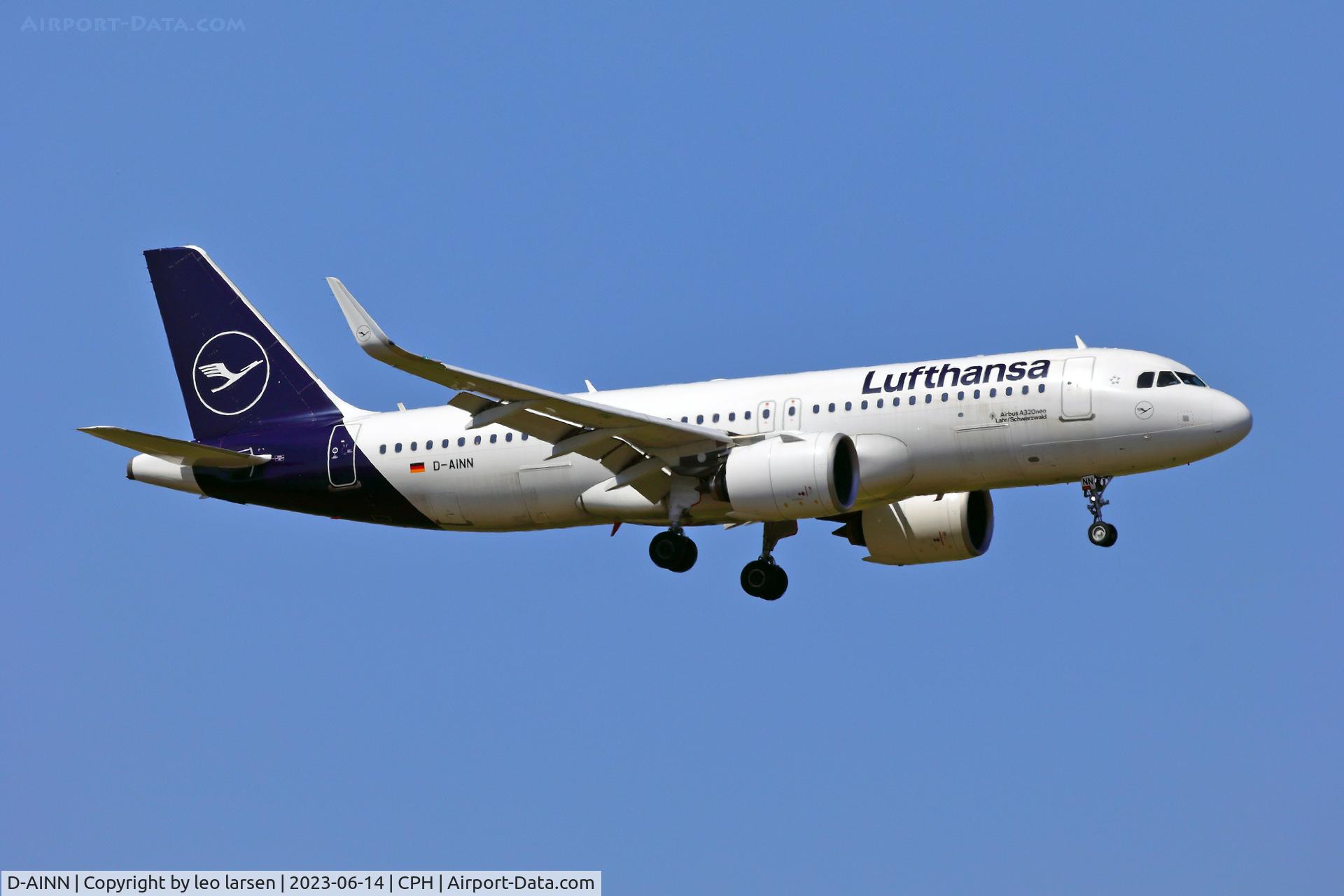 D-AINN, 2018 Airbus A320-271N C/N 8491, Copenhagen 14.6.2023