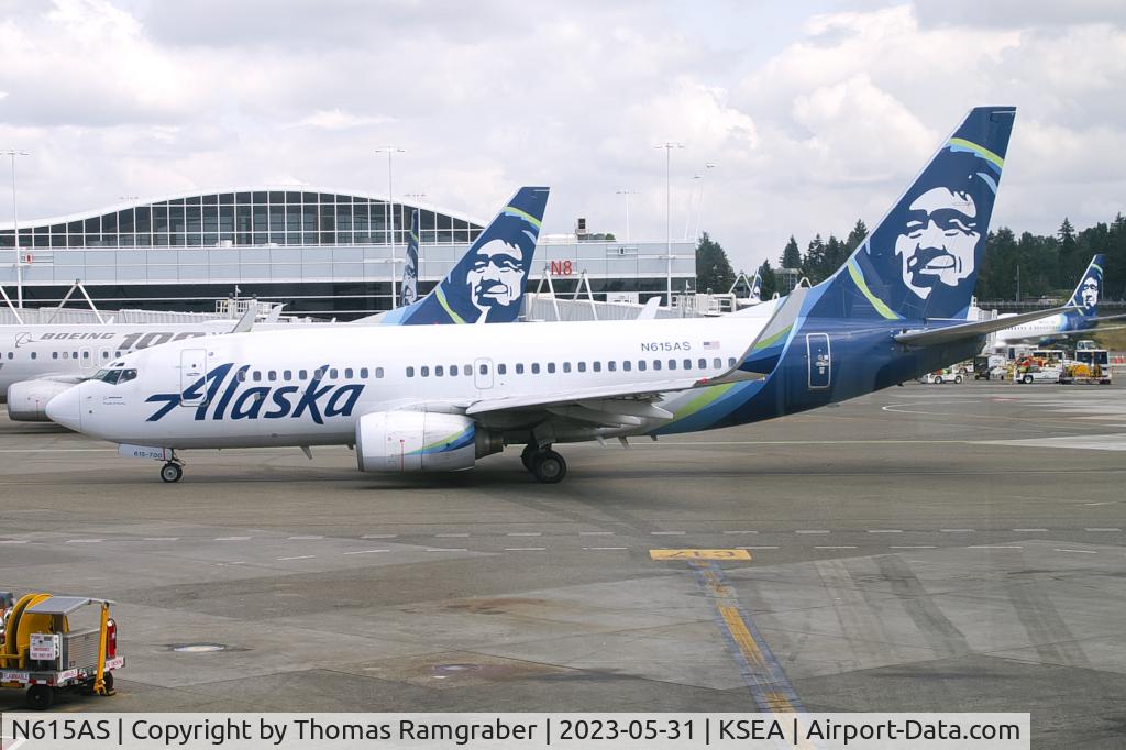 N615AS, 2000 Boeing 737-790 C/N 30344, Alaska Airlines Boeing 737-700