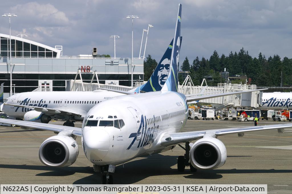 N622AS, 2000 Boeing 737-790 C/N 30165, Alaska Airlines Boeing 737-700