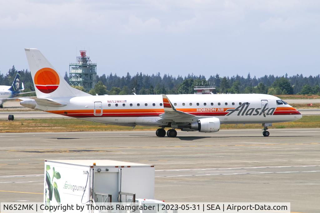 N652MK, 2022 Embraer ERJ-170-200LR C/N 17000929, Alaska Airlines Embraer 175(LR) 