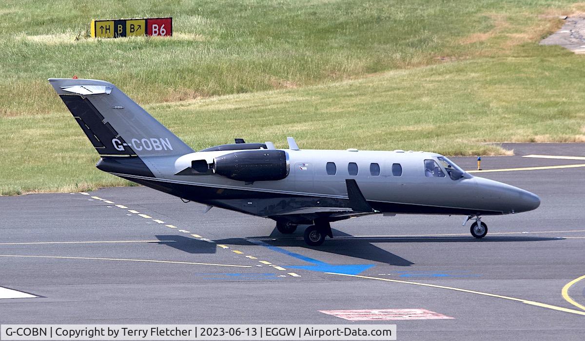 G-COBN, 2001 Cessna 525 CitationJet CJ1 C/N 525-0429, At London Luton