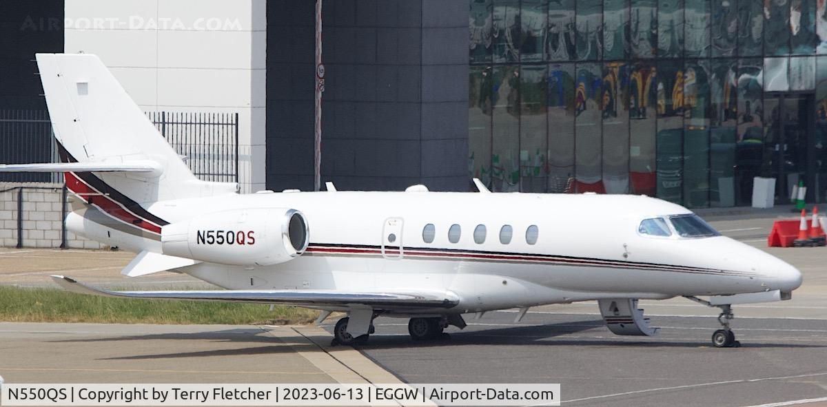 N550QS, 2015 Cessna 680A Citation Latitude C/N 680A-0015, At London Luton
